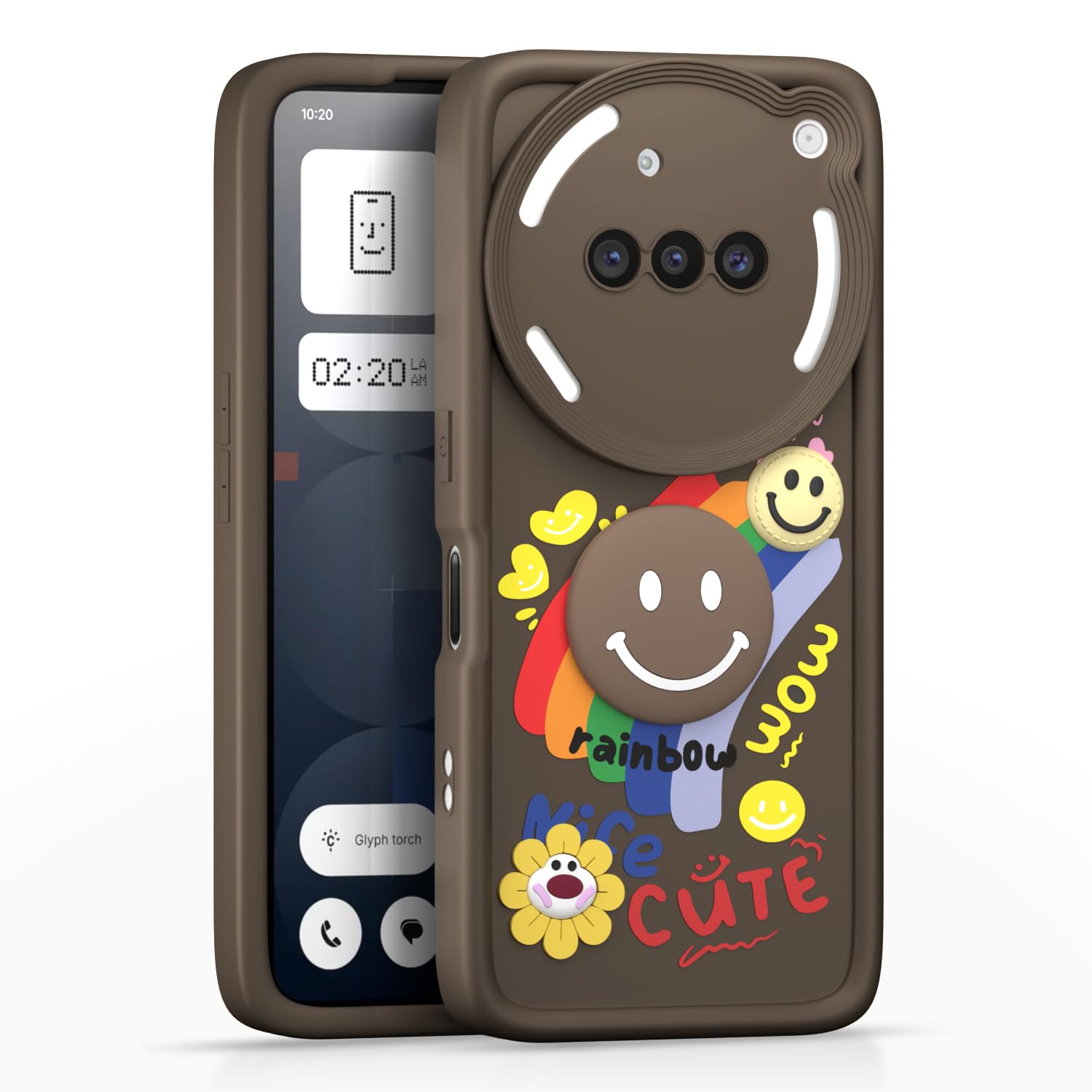 Nothing Phone 3a 5G back cover in brown by Pikkme