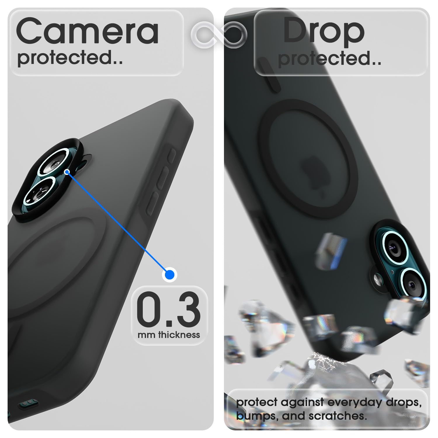Pikkme black Soft Silicone phone cover for iPhone 16 – photo 6
