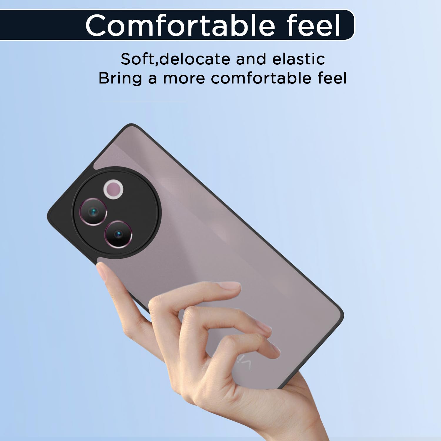 Pikkme Vivo V30E 5G Eagle 2.0 Back Cover Cover (Black)