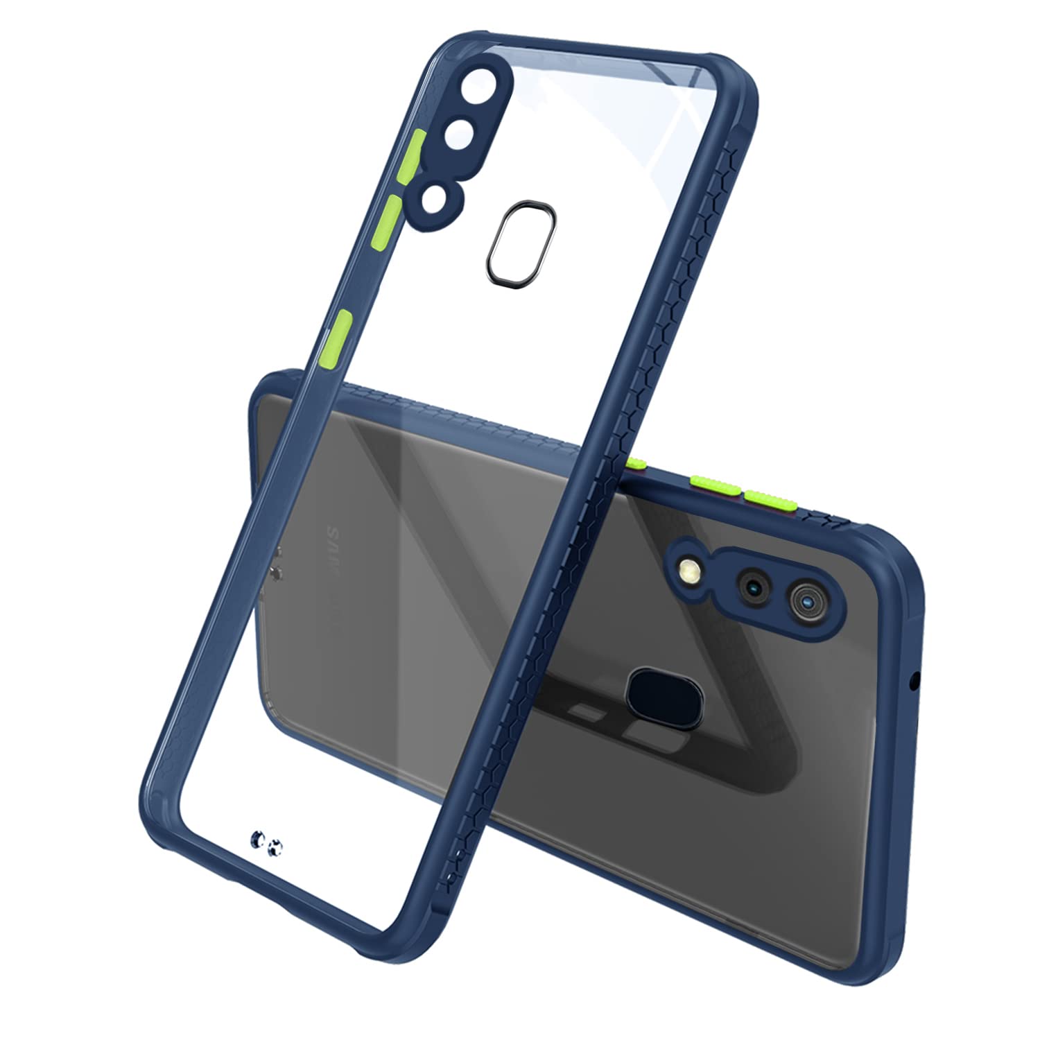 Blue Clear back cover for Samsung A20/A30/M10s – Pikkme