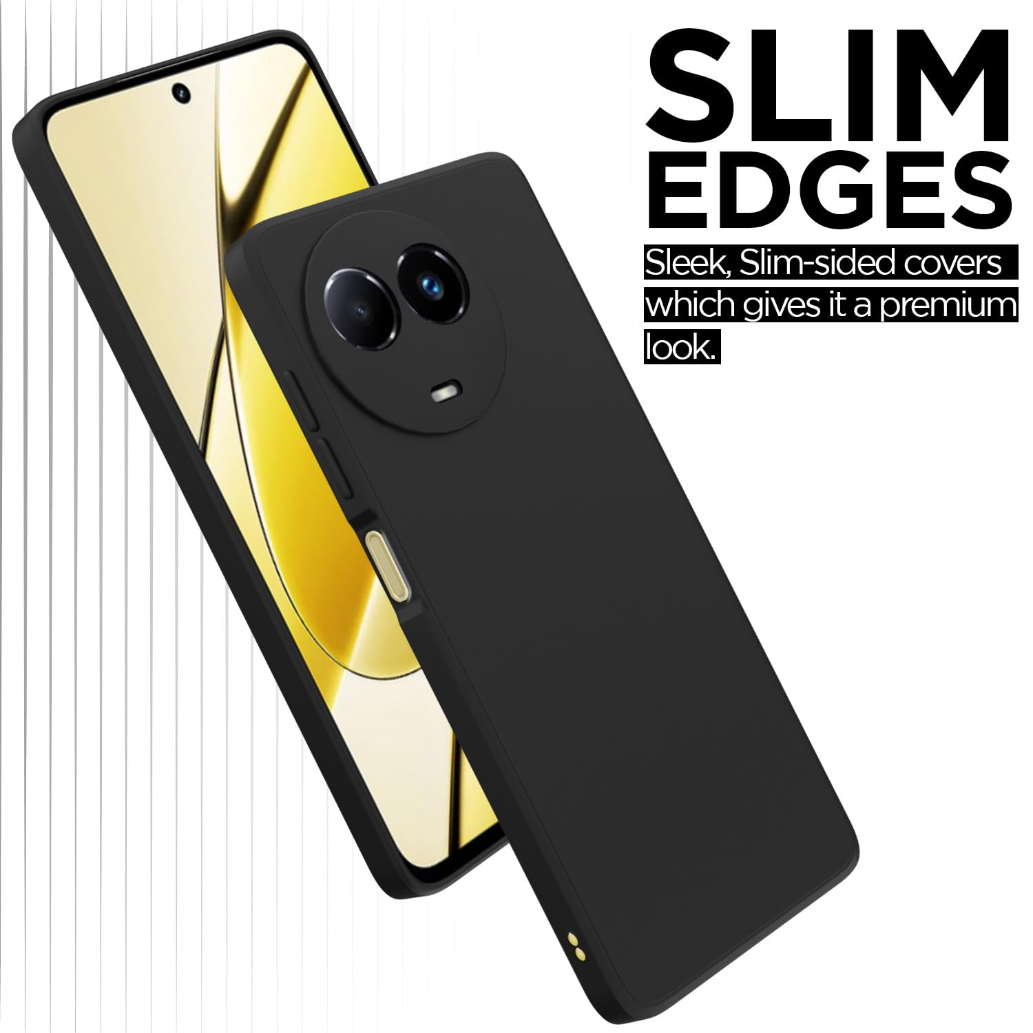 Realme 11/11x/Narzo 60x 5G back cover in black by Pikkme – photo 3