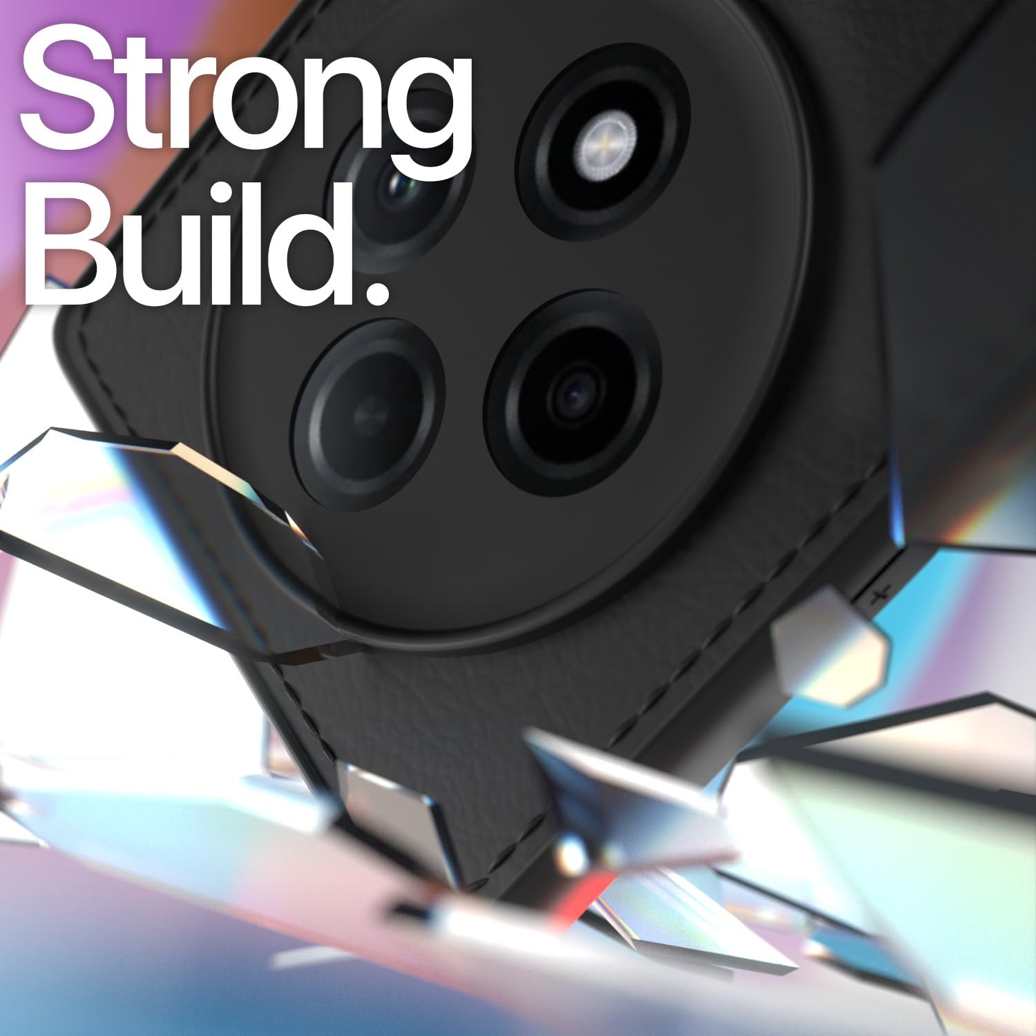 Pikkme Oppo F27 Pro Plus 5G Leatherback Back Case | Black