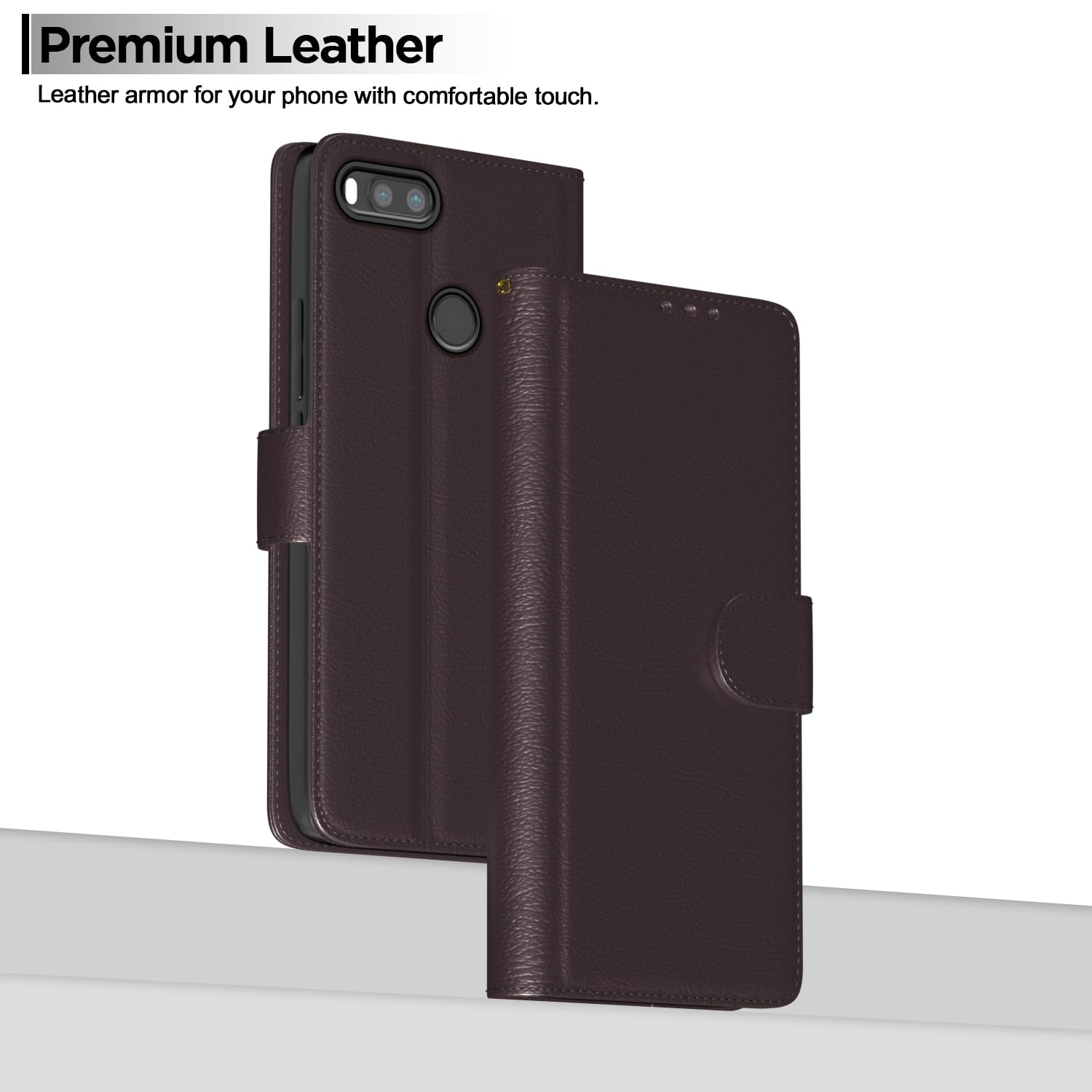 Mi A1 flip case in coffee by Pikkme – photo 2