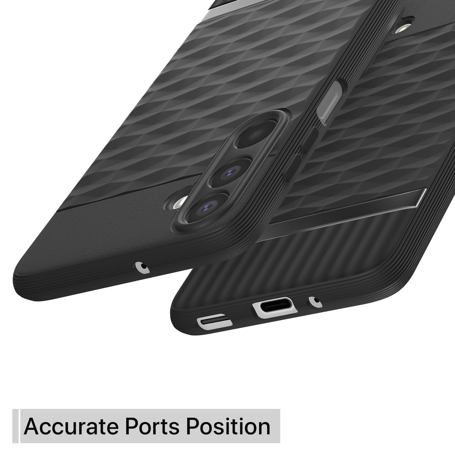 Pikkme Samsung Galaxy M16 5G Shockproof Soft Flexible Gencase Back cover (Black)