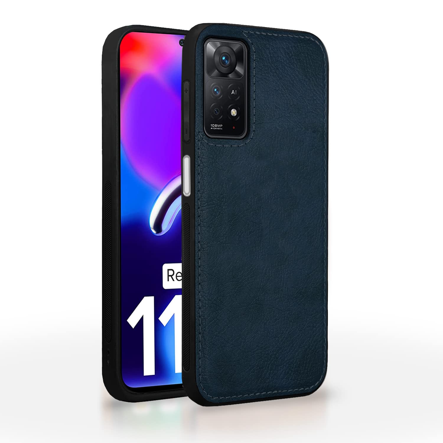 Redmi Note 11 Pro / Note 11 Pro Plus 5G LeatherBack Back Cover – Blue