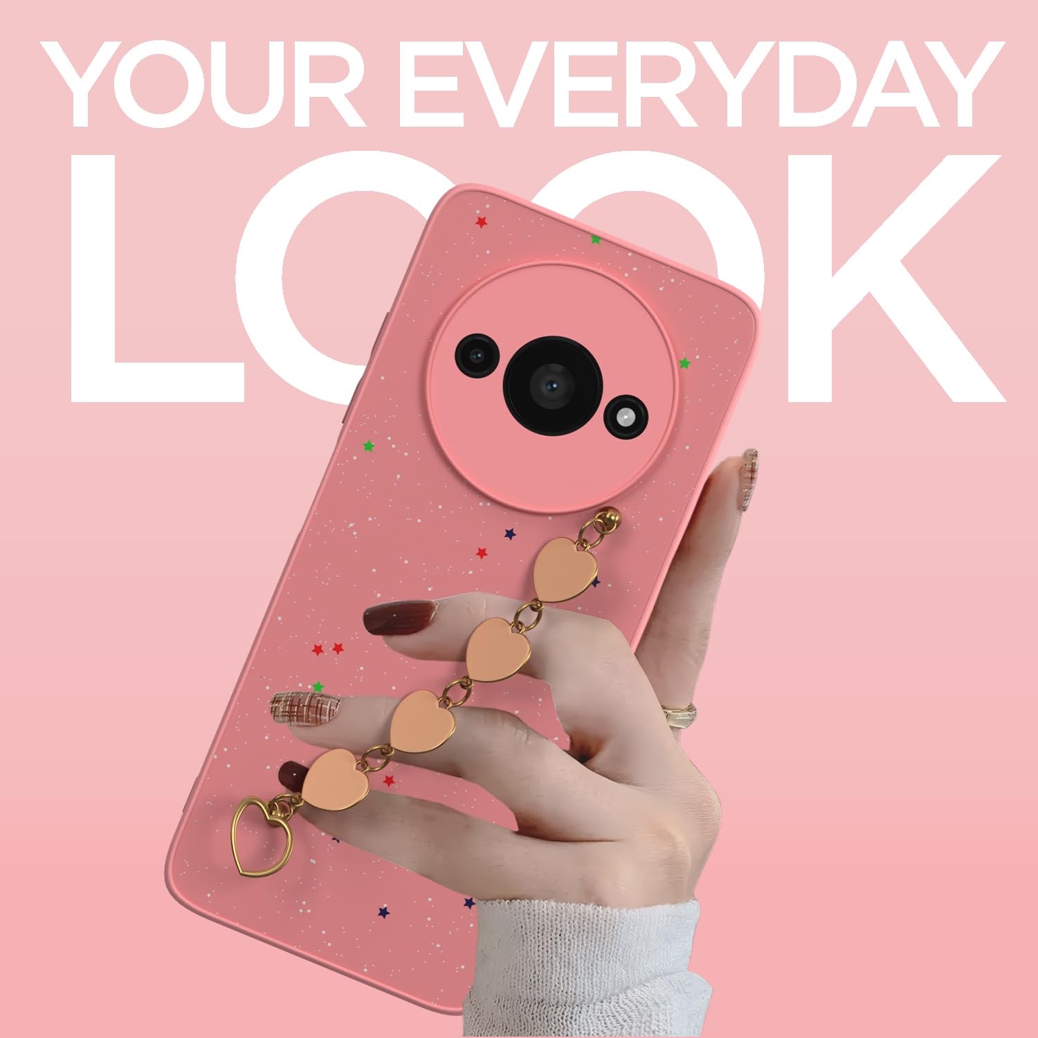 Pikkme Redmi A3 (2024)/A3x/Poco C61 pink mobile back cover – photo 2