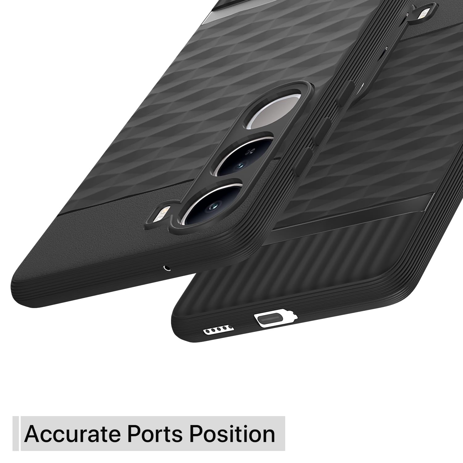 Pikkme Vivo Y300 5G Gencase Back Cover (Black)