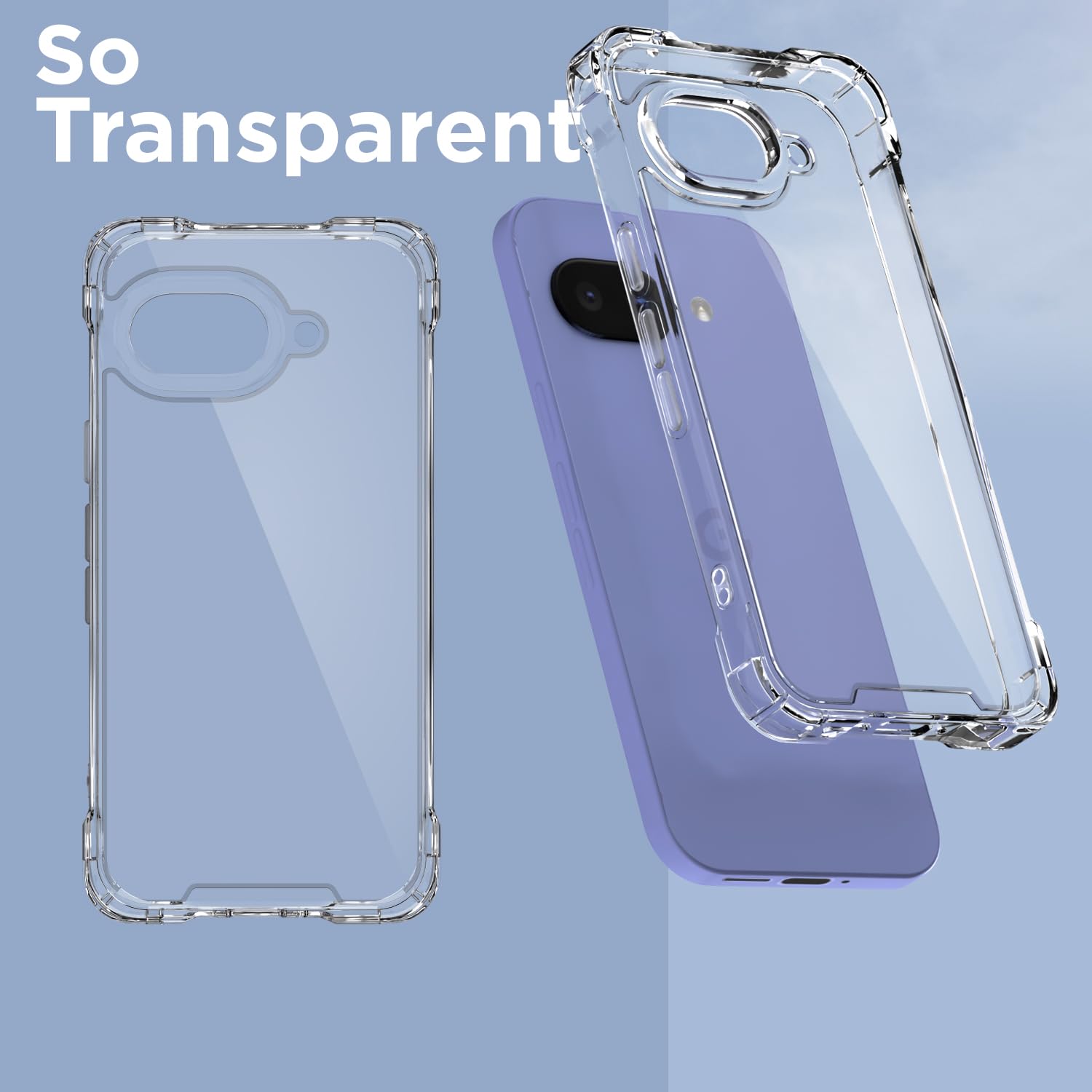 Transparent mobile cover for Google Pixel 9A – Pikkme – photo 2