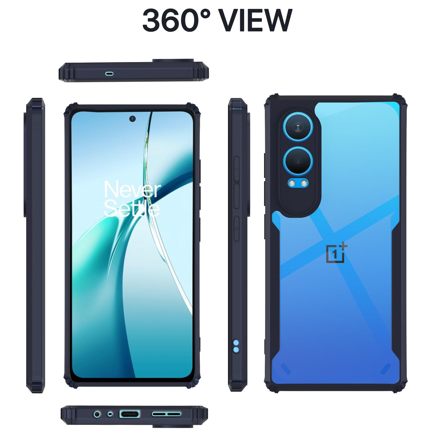 Pikkme OnePlus Nord CE 4 Lite 5G blue back cover – photo 2