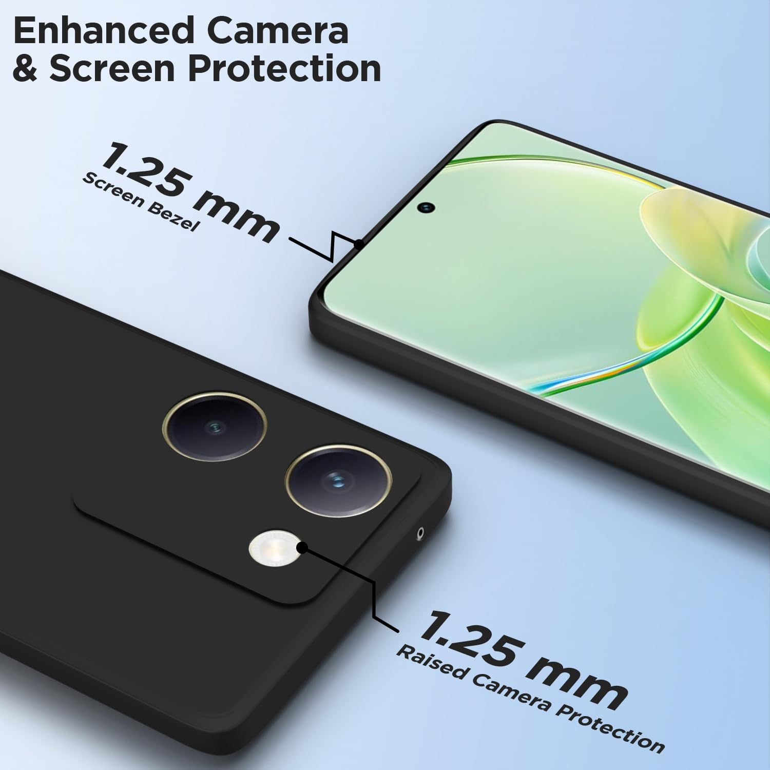 Vivo Y200 Pro 5G Matte phone cover in black by Pikkme – photo 6
