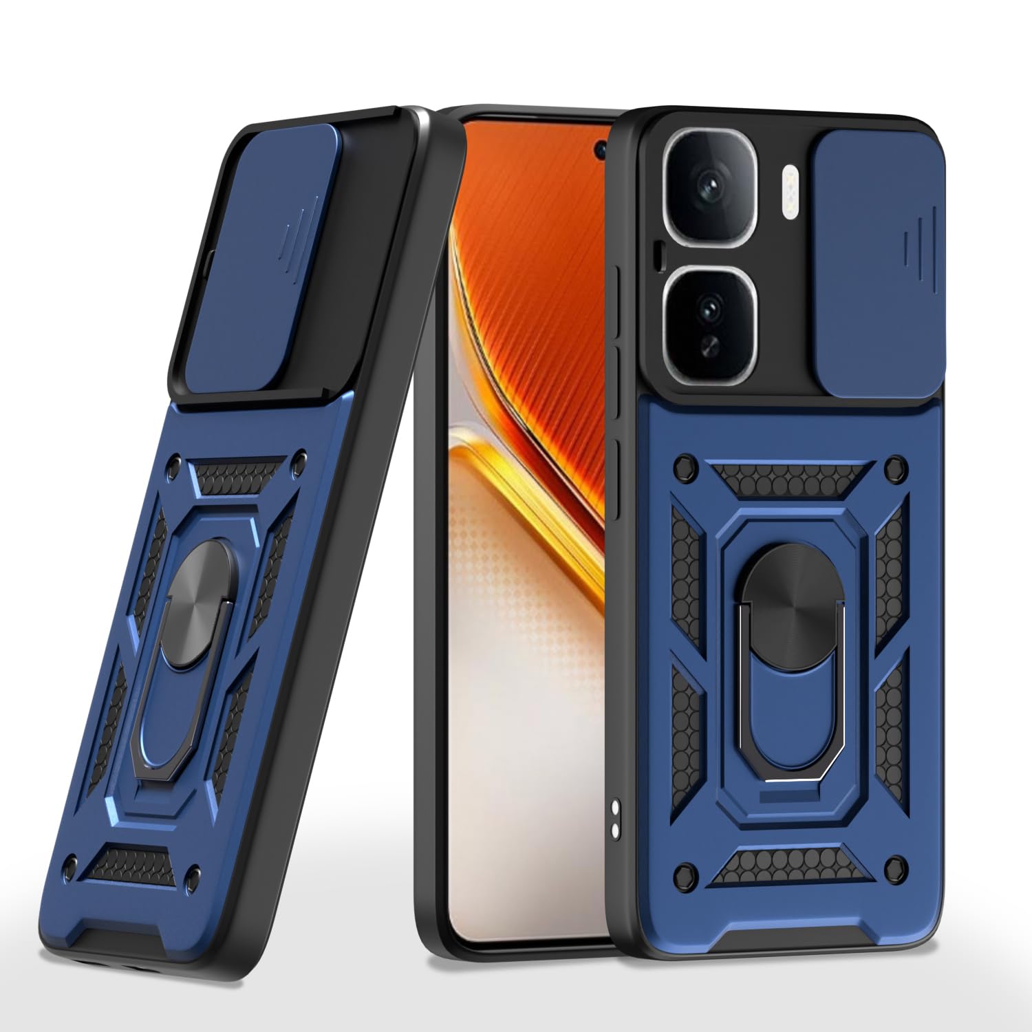 Pikkme iQOO Neo 10 Pro 5G D10 Camera Shield blue back cover