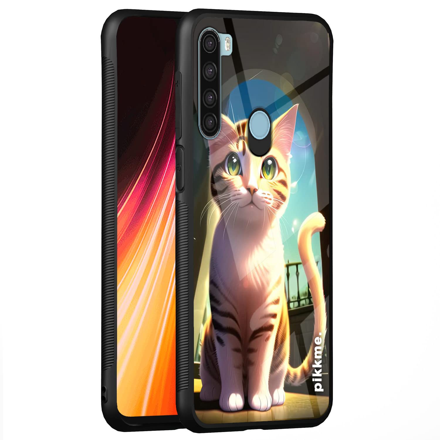 Pikkme Cat mobile back cover for Redmi Note 8