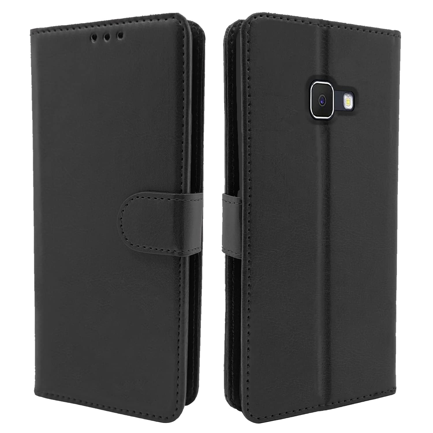 Galaxy J5 Prime Vintage Flip Cover - Black
