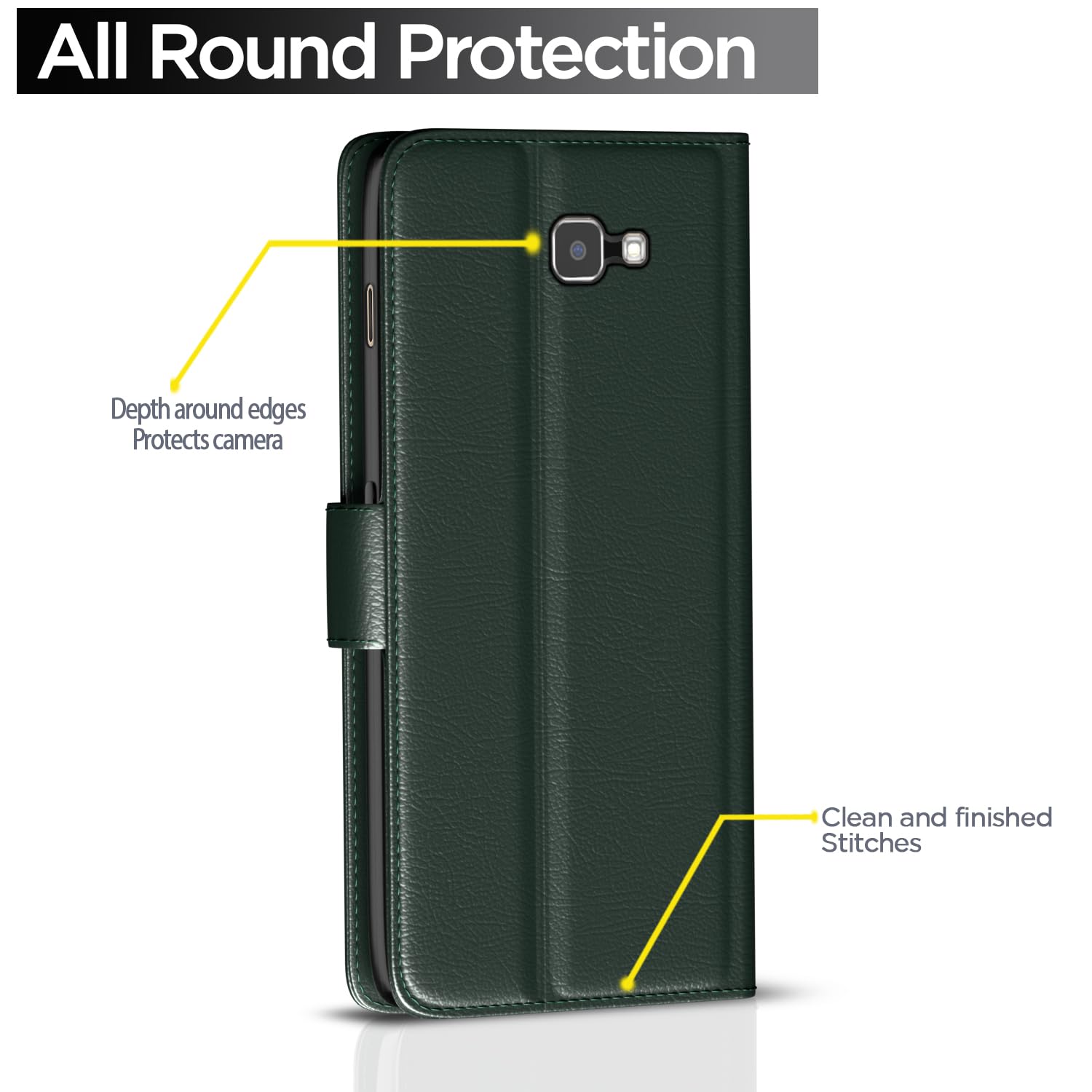 Green flip cover for Samsung J7 Prime – Pikkme – photo 4
