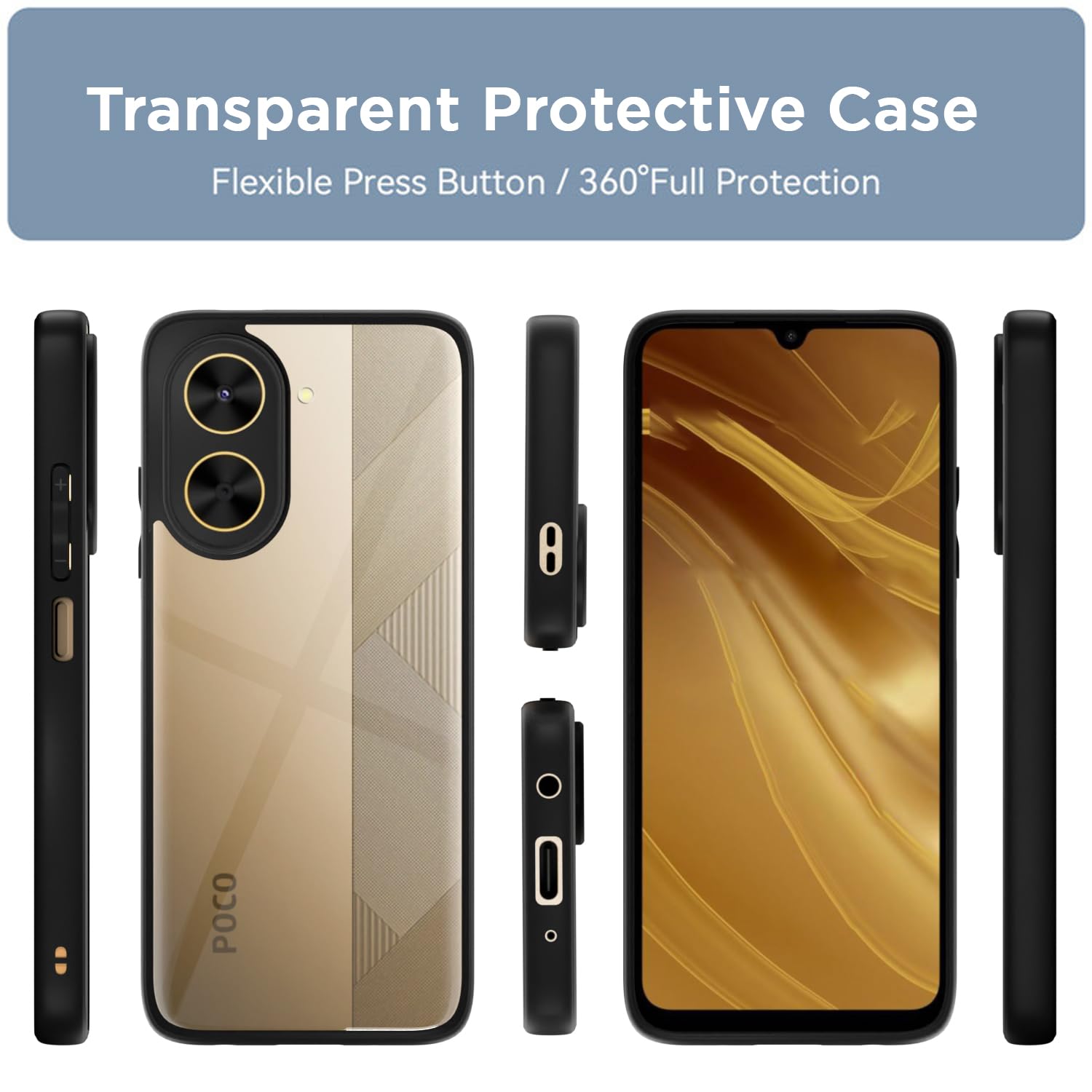 Pikkme Motorola Moto Edge 60 Stylus 5G Eagle 2 Shockproof Sleek Hybrid Armor Back Cover (Grey)