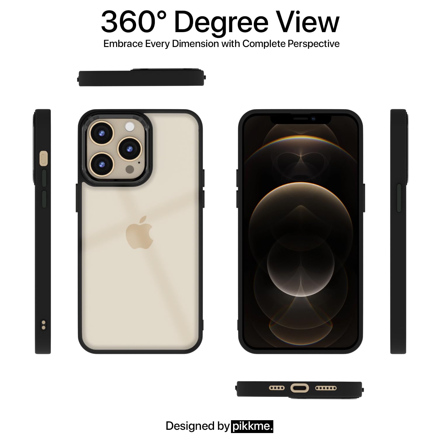 iPhone 12 Pro Max mobile back cover in black by Pikkme – photo 2