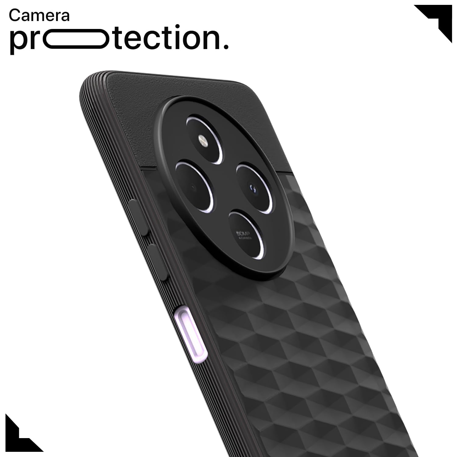 Pikkme Redmi 14c 5G / Redmi A4 5G / Poco C75 5G Gencase Back Cover (Black)