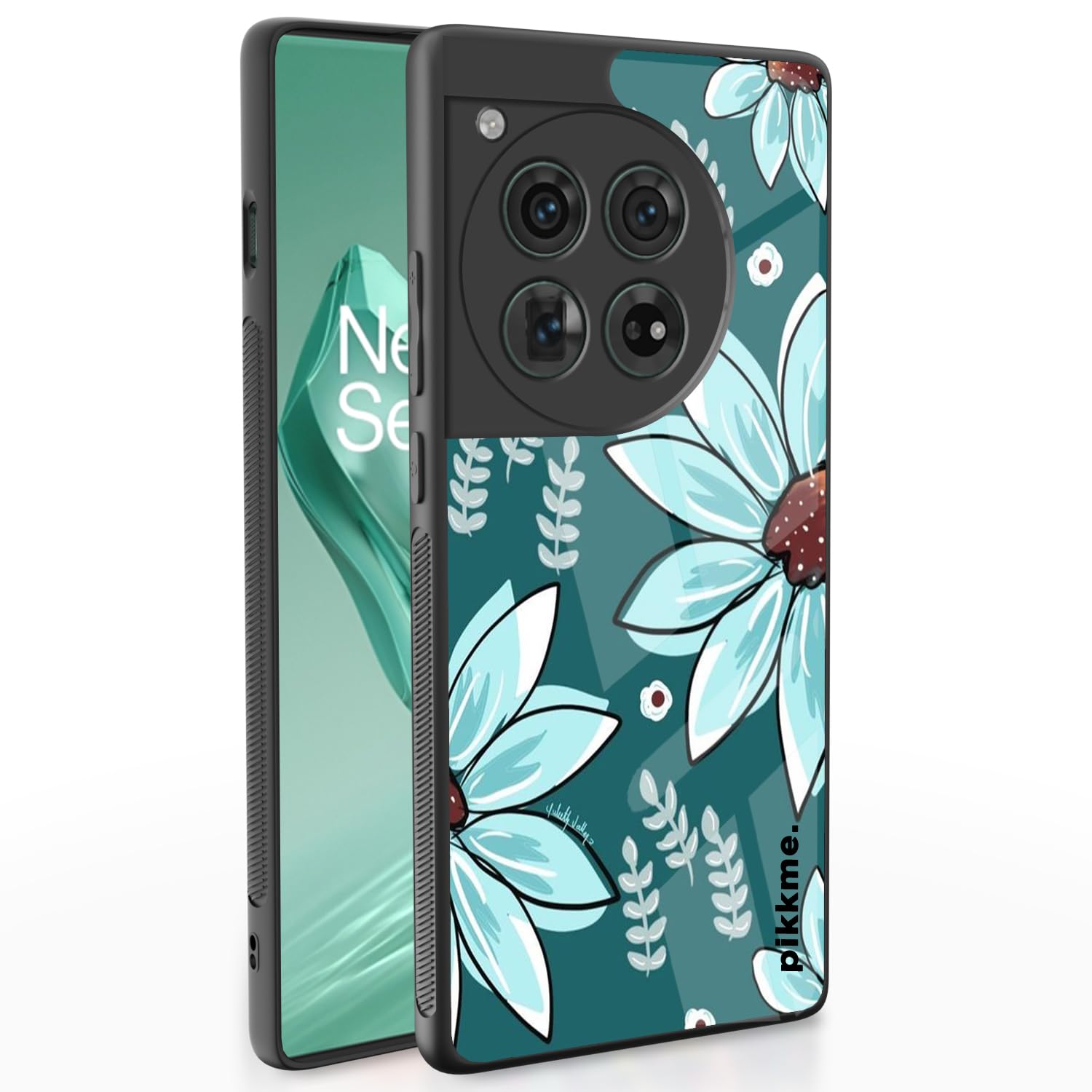 Pikkme OnePlus 12 5G Flower mobile back cover
