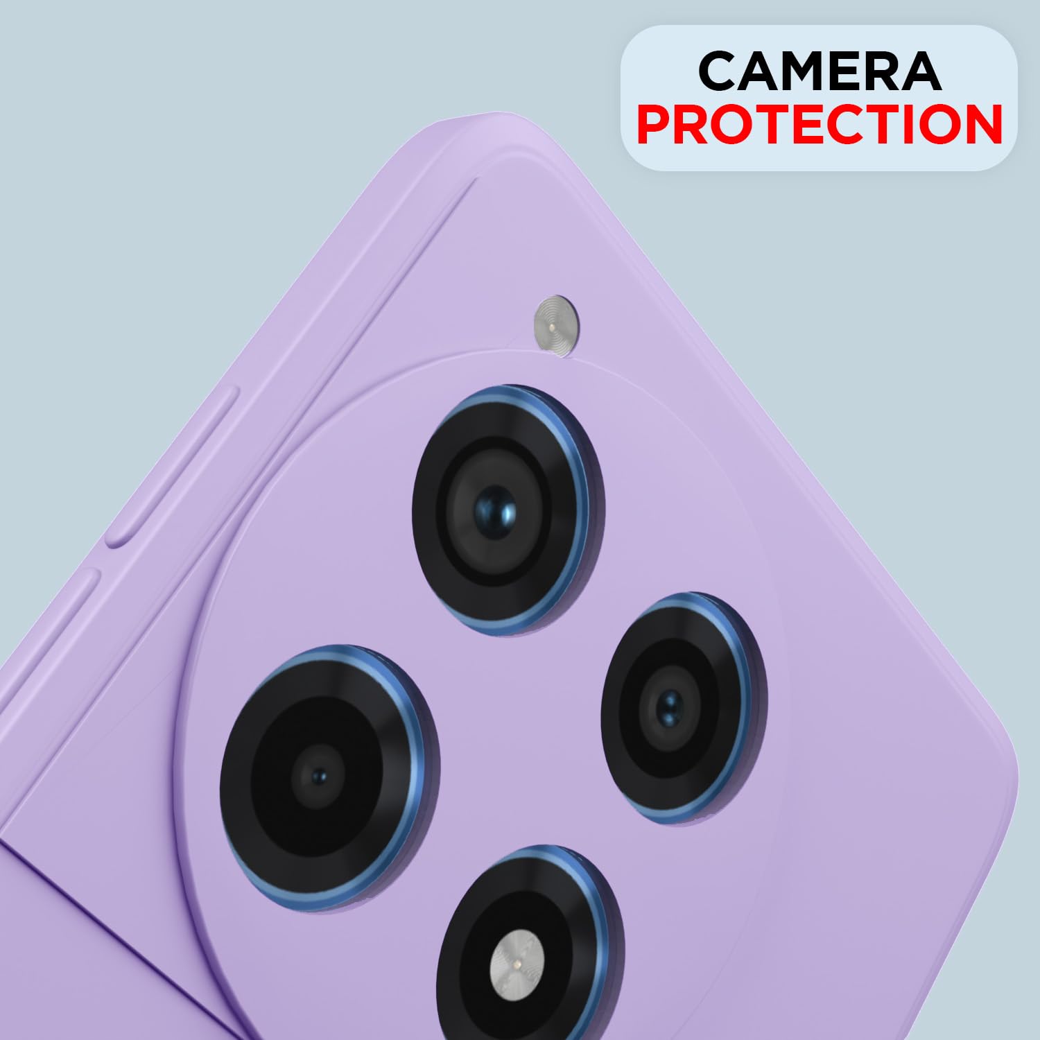 Pikkme OnePlus 12R 5G Liquid Silicone Back Cover | Purple