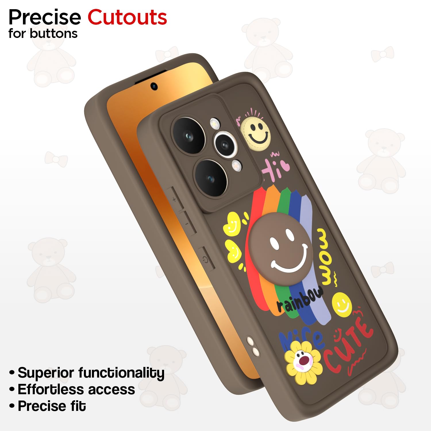 Realme 15 5G Soft Silicone back cover in brown by Pikkme – photo 6