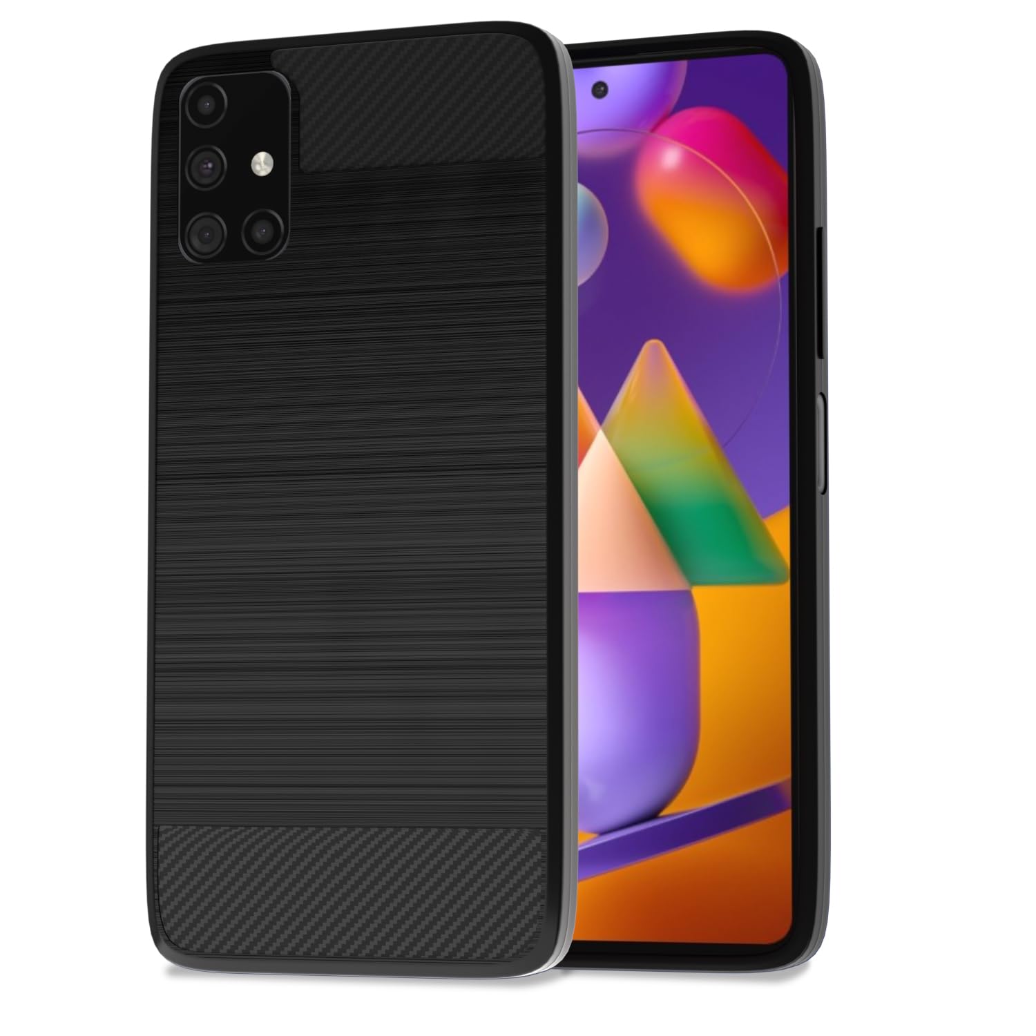 Samsung M31s back cover in black by Pikkme