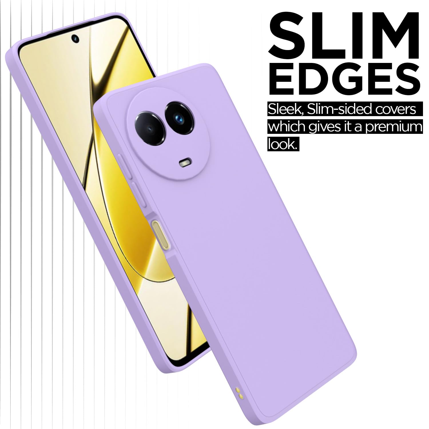 Realme 11/11x/Narzo 60x 5G mobile back cover in purple by Pikkme – photo 3