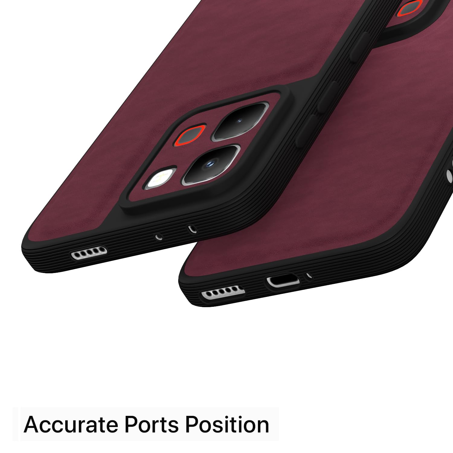 Infinix Note Edge 5G Leather mobile back cover in purple by Pikkme – photo 4