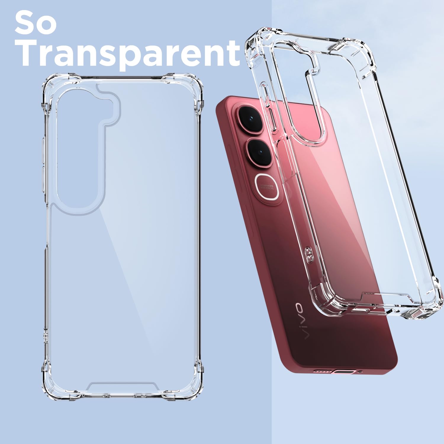 Transparent phone cover for Vivo Y31 5G – Pikkme – photo 2