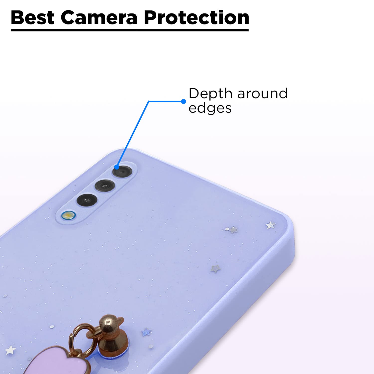 Pikkme Samsung Galaxy A50 / A50S / A30S Chain Back Cover (Purple)