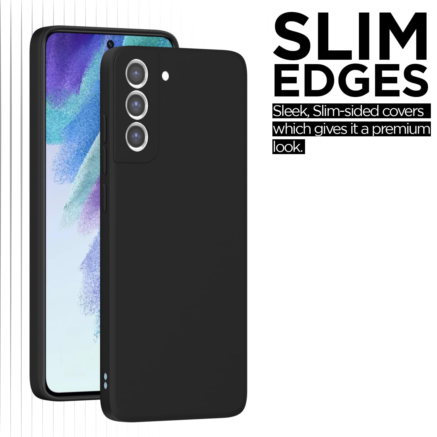 Black Matte back cover for Samsung S21 FE 5G – Pikkme – photo 6