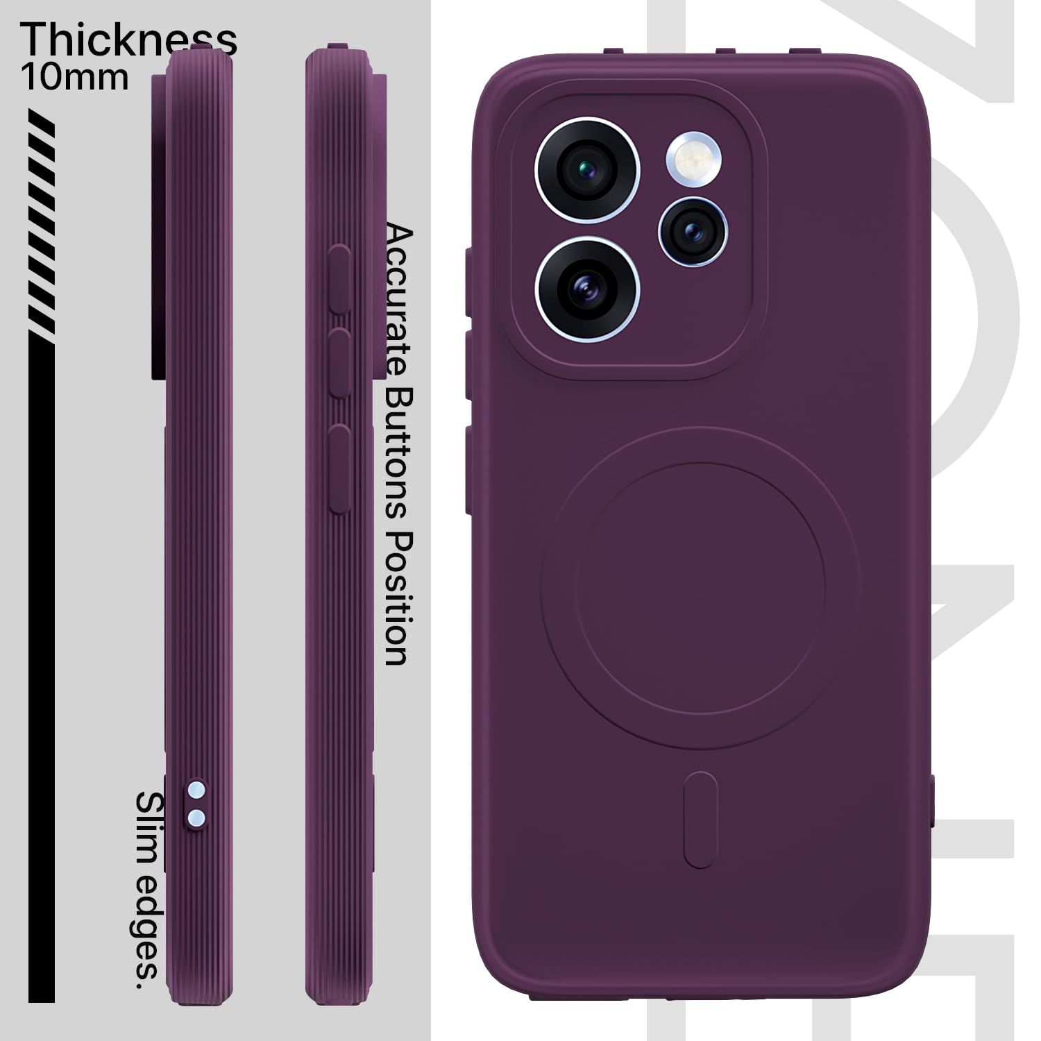 Pikkme purple mobile cover for Oppo Reno 15 Pro 5G – photo 3