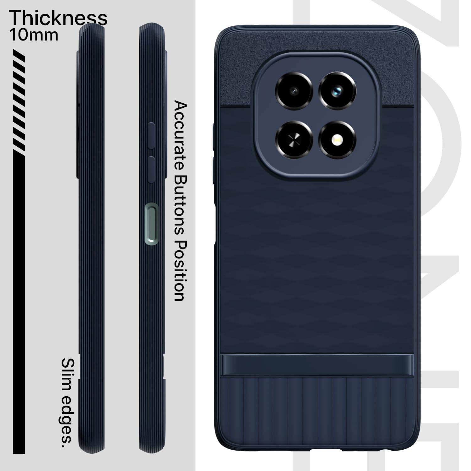 Pikkme Realme C63 5G Gencase Back Cover (Blue)