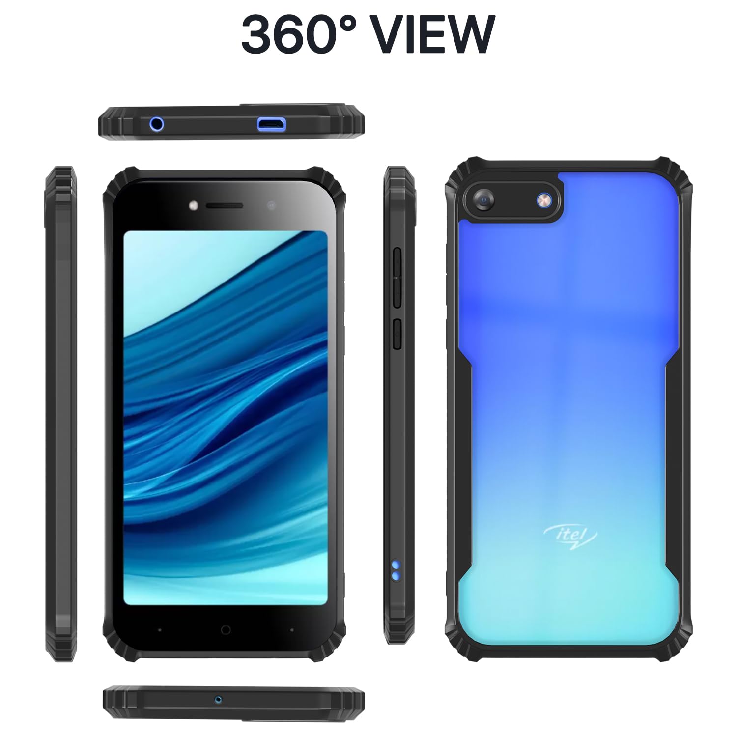 Pikkme itel A25 Eagle Back Cover (Black)