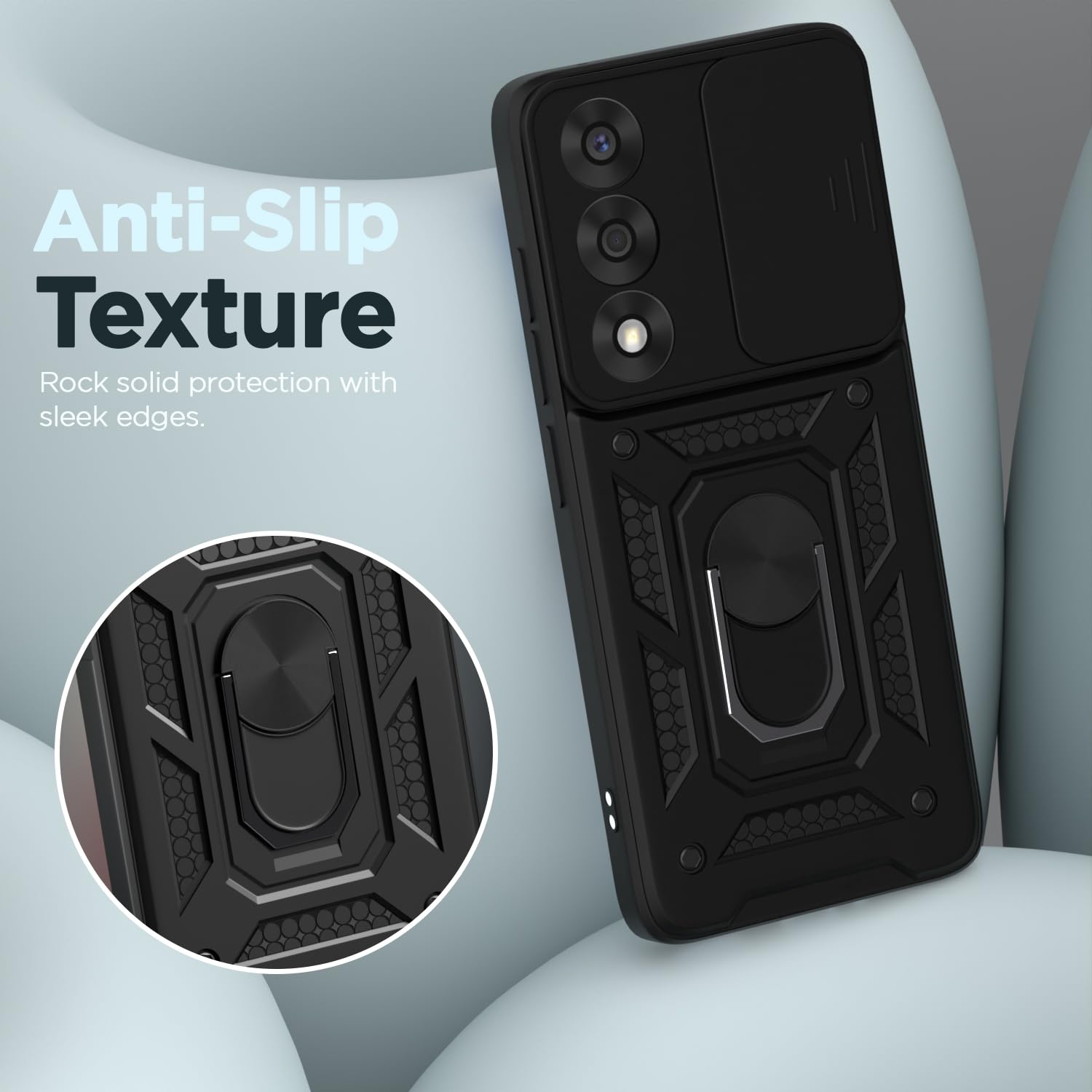 Pikkme OnePlus Nord 5 5G D10 Tough Armor Back Cover (Black)