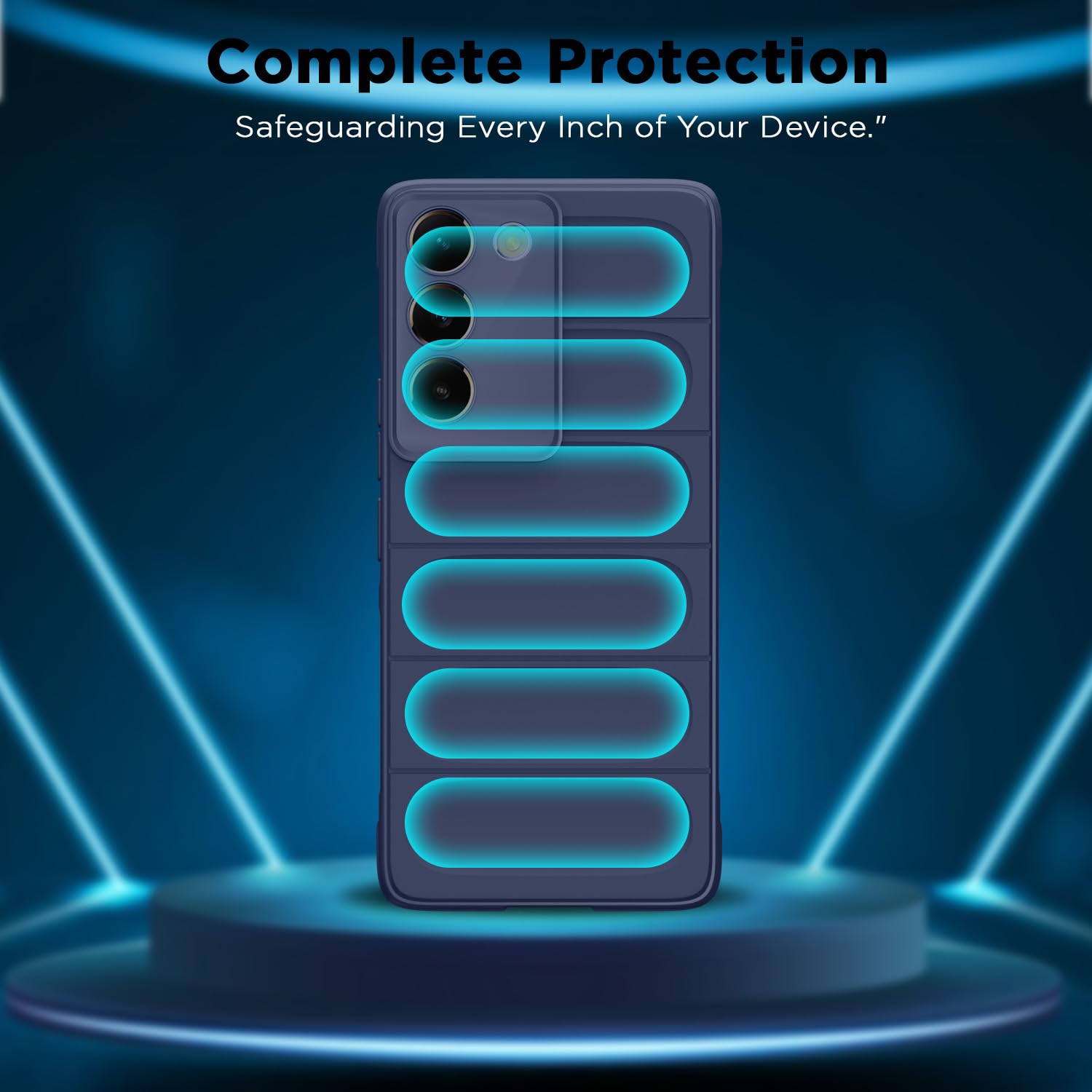 Vivo T3/Y200e 5G back cover in blue by Pikkme – photo 6