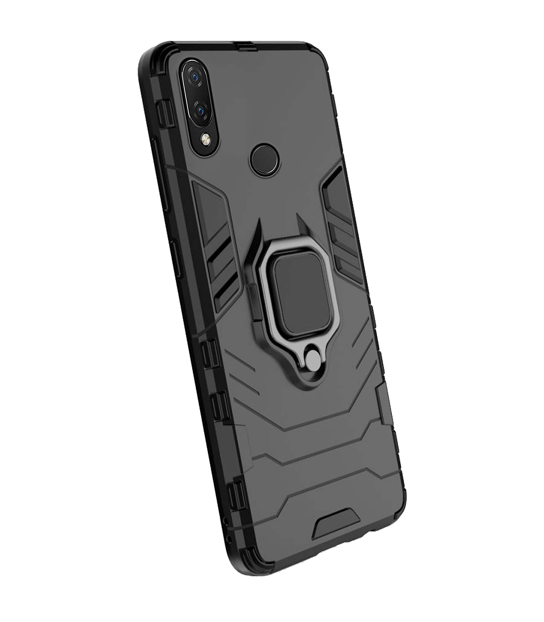 Huawei D5 Tough Armor mobile back cover in black by Pikkme – photo 5