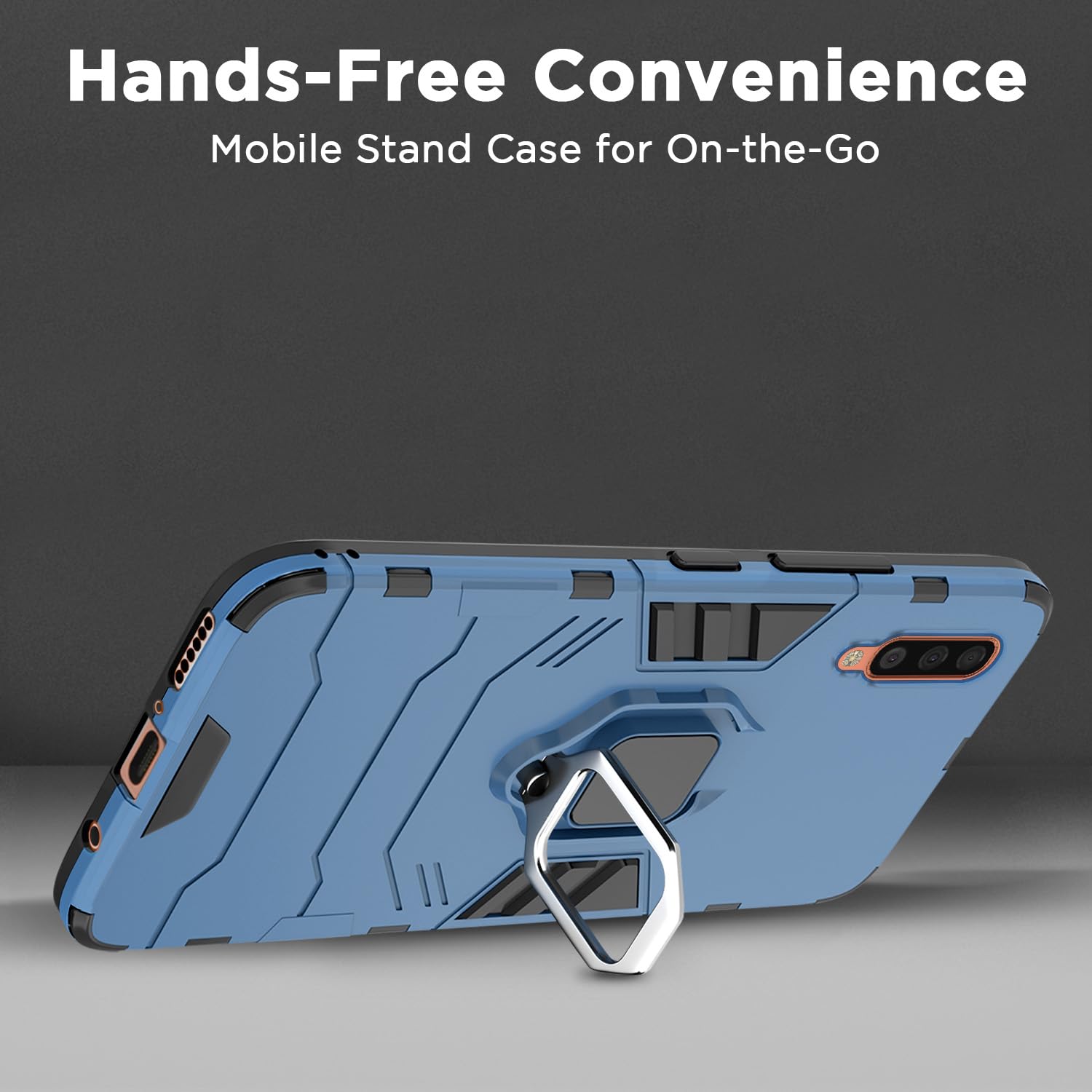 Pikkme Samsung Galaxy A50 / A50s / A30s D5 Tough Armor Back Cover | Blue