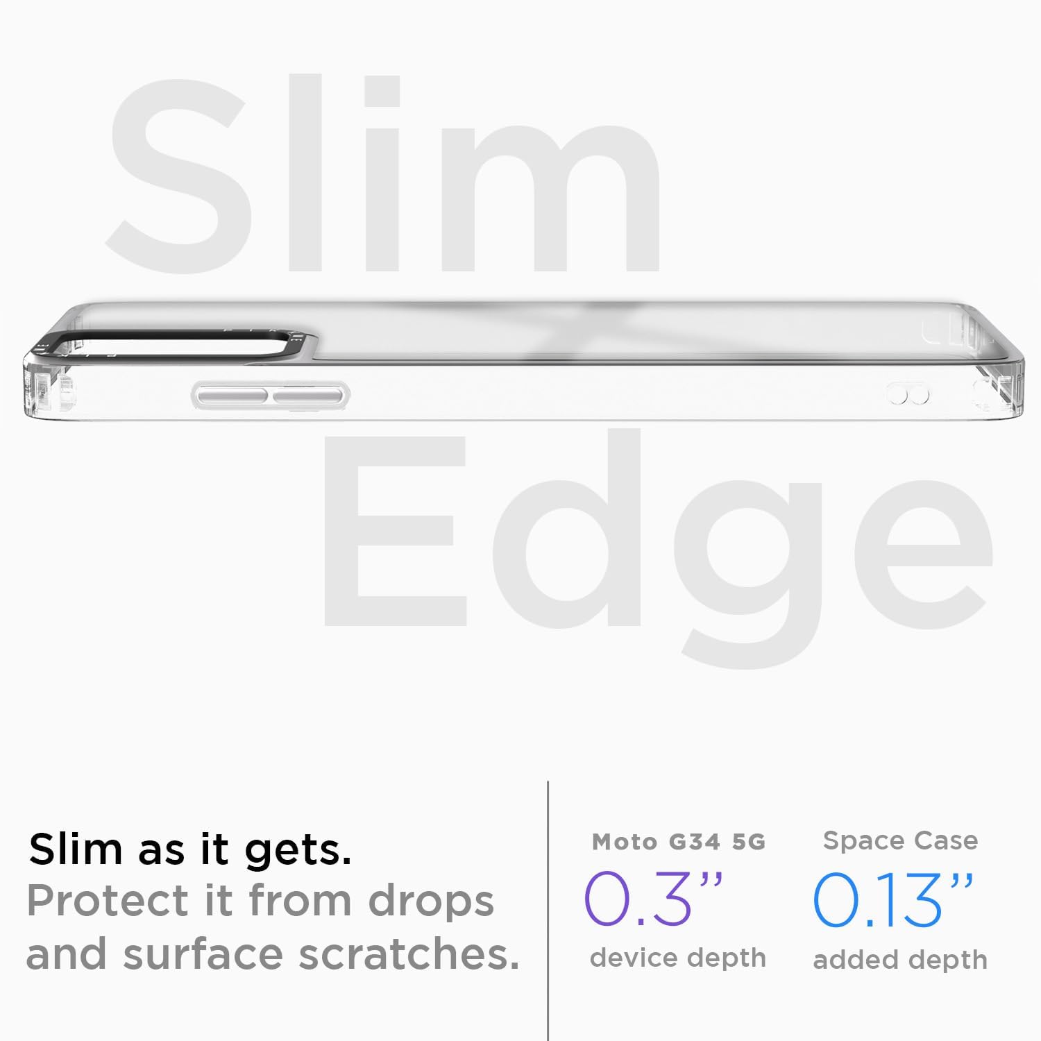 Pikkme transparent mobile cover for Moto G34/G45 5G – photo 3