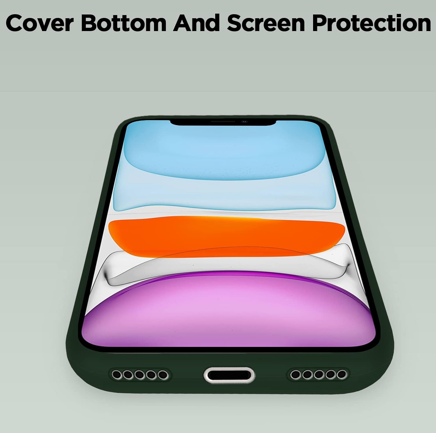 Pikkme iPhone 11 Silicone Back Cover (Green)
