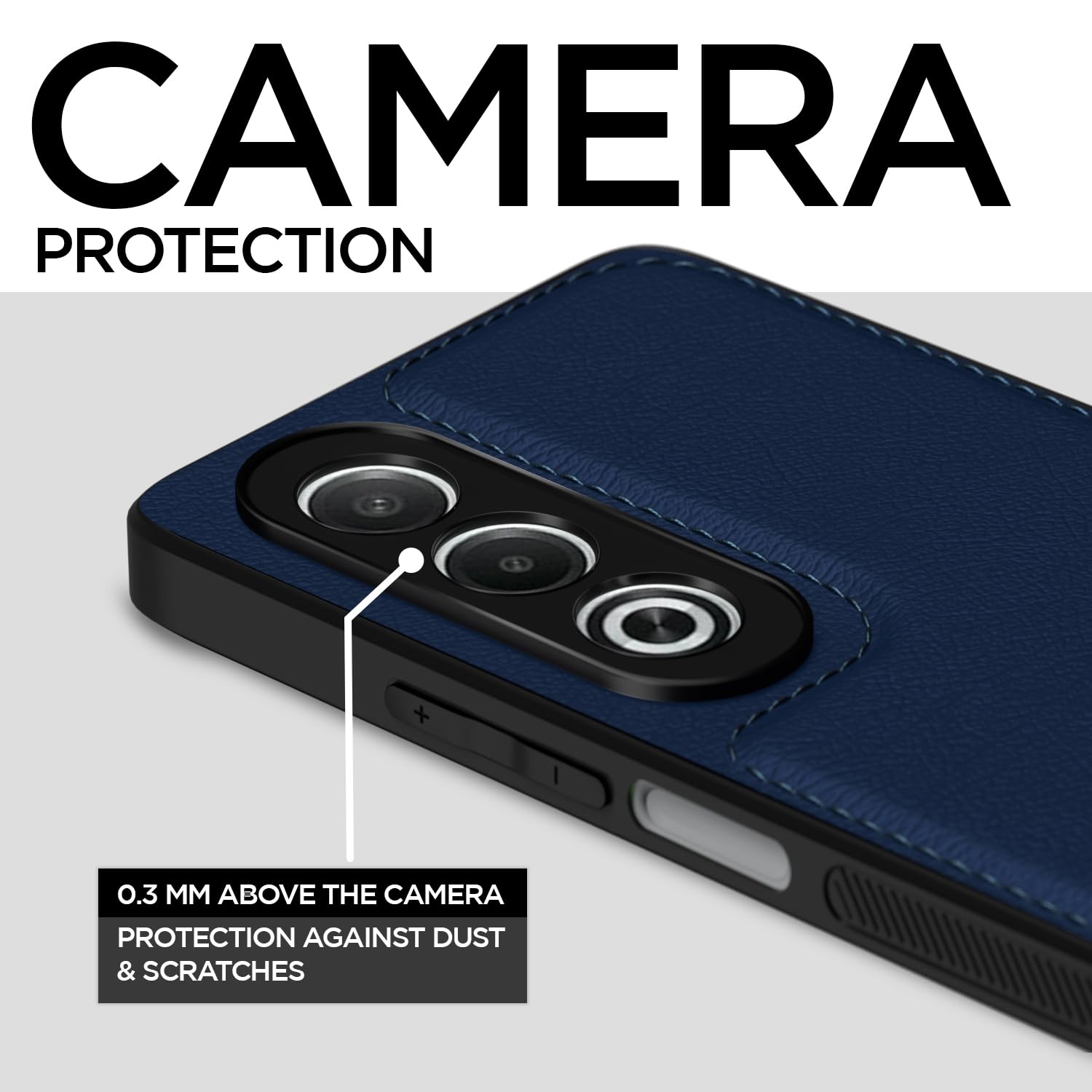 Oppo K12x 5G Leather mobile back cover in blue by Pikkme – photo 3
