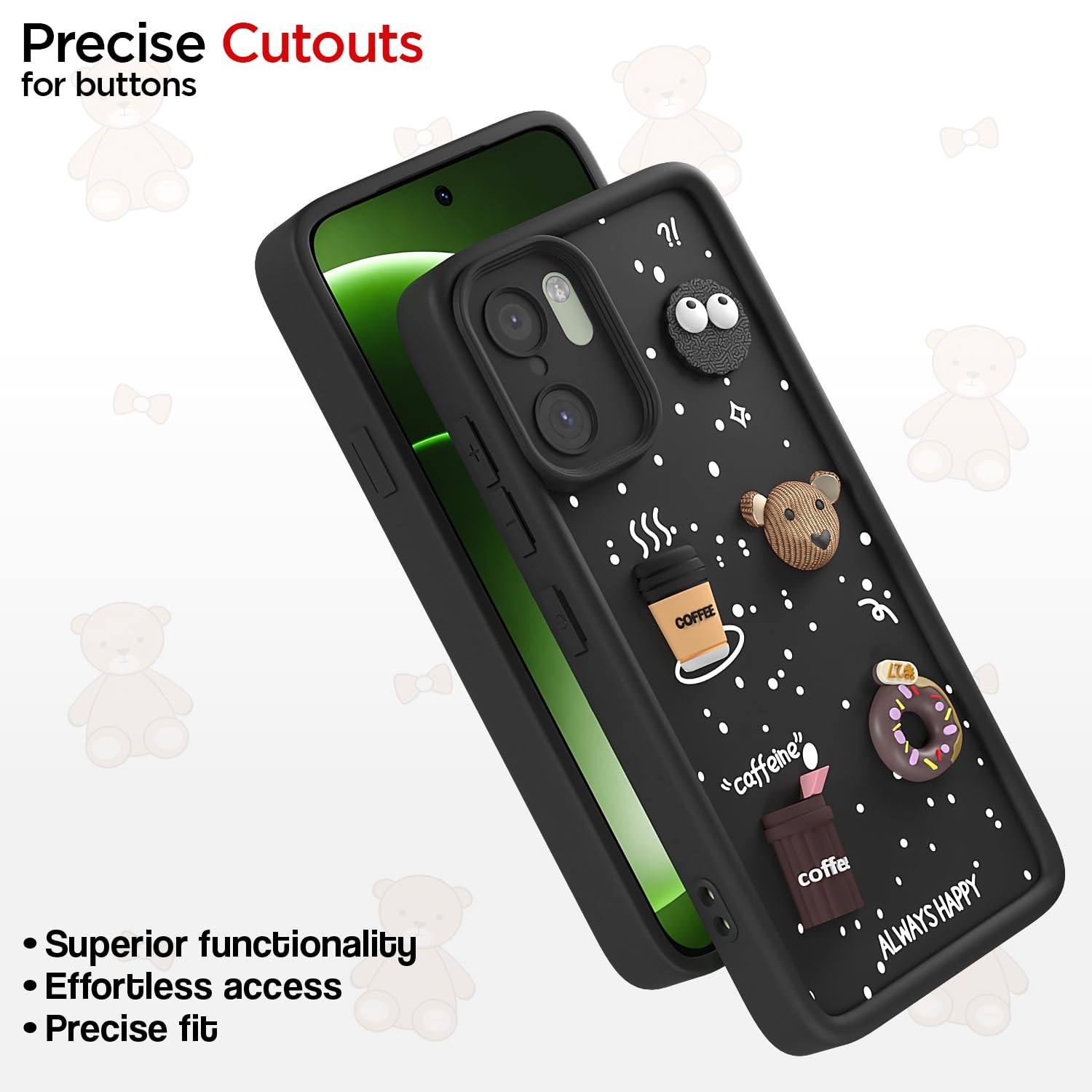 Pikkme OnePlus 15R 5G/3D Silicone black back cover – photo 6