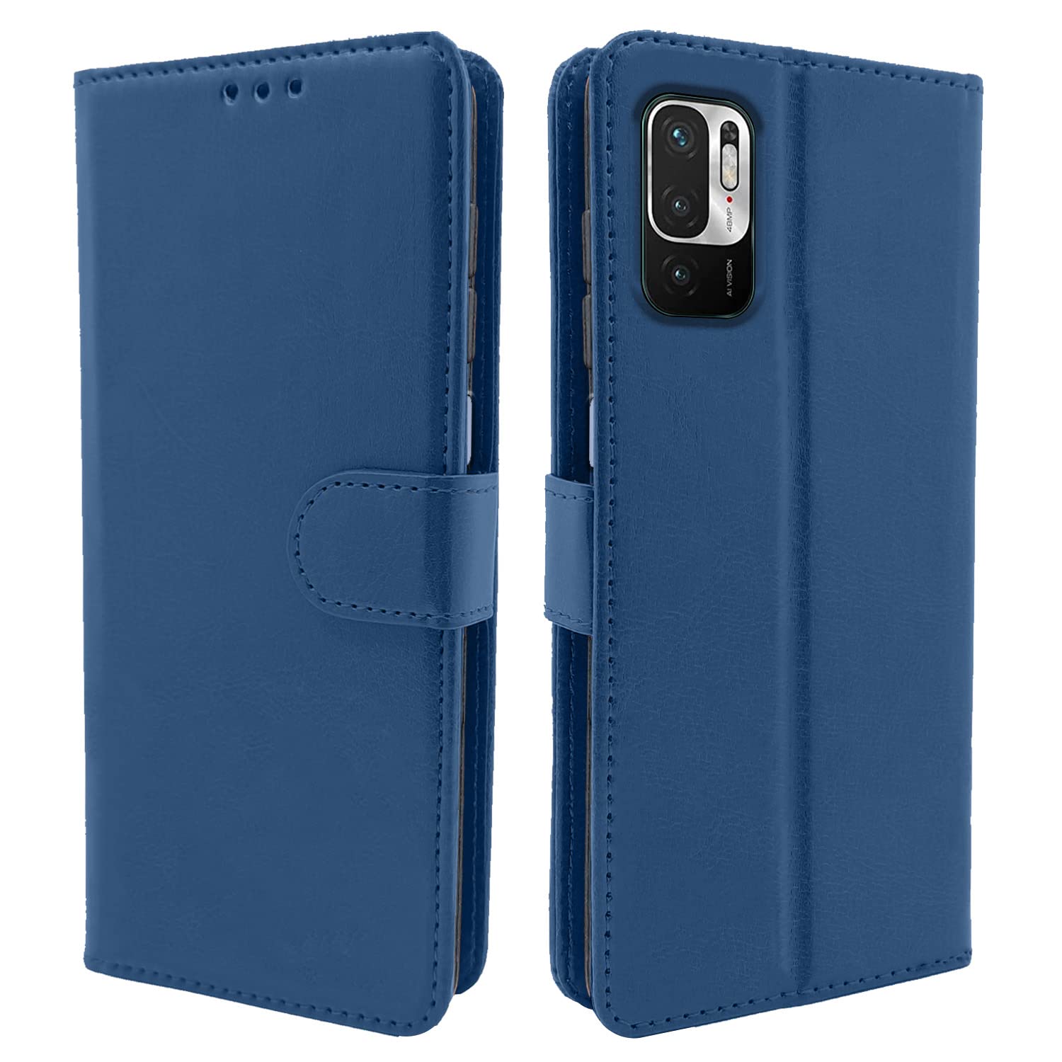 Redmi Note 10T Blue Vintage Flip Cover