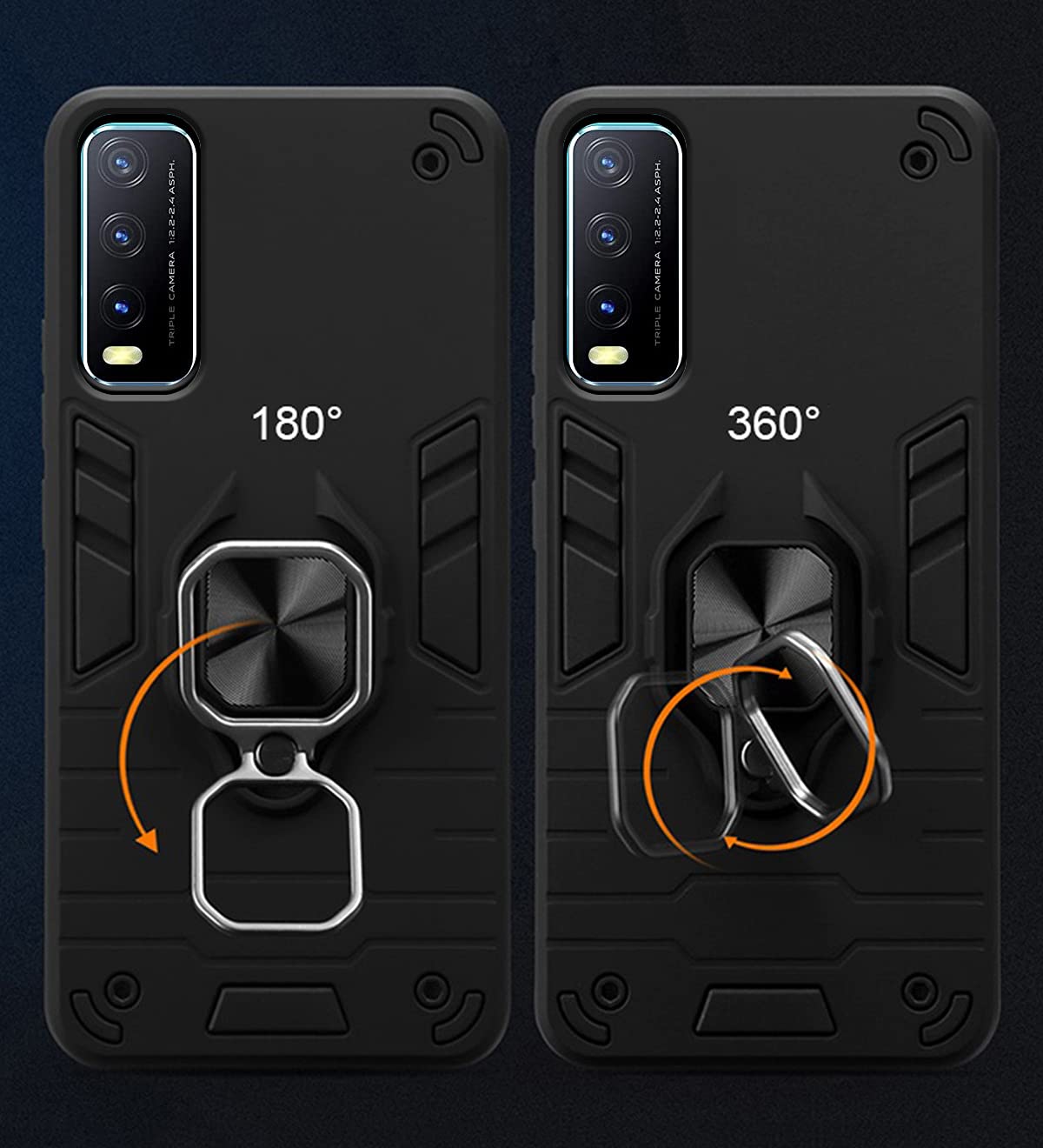 Pikkme black phone cover for Vivo Y20, Vivo Y20i – photo 3