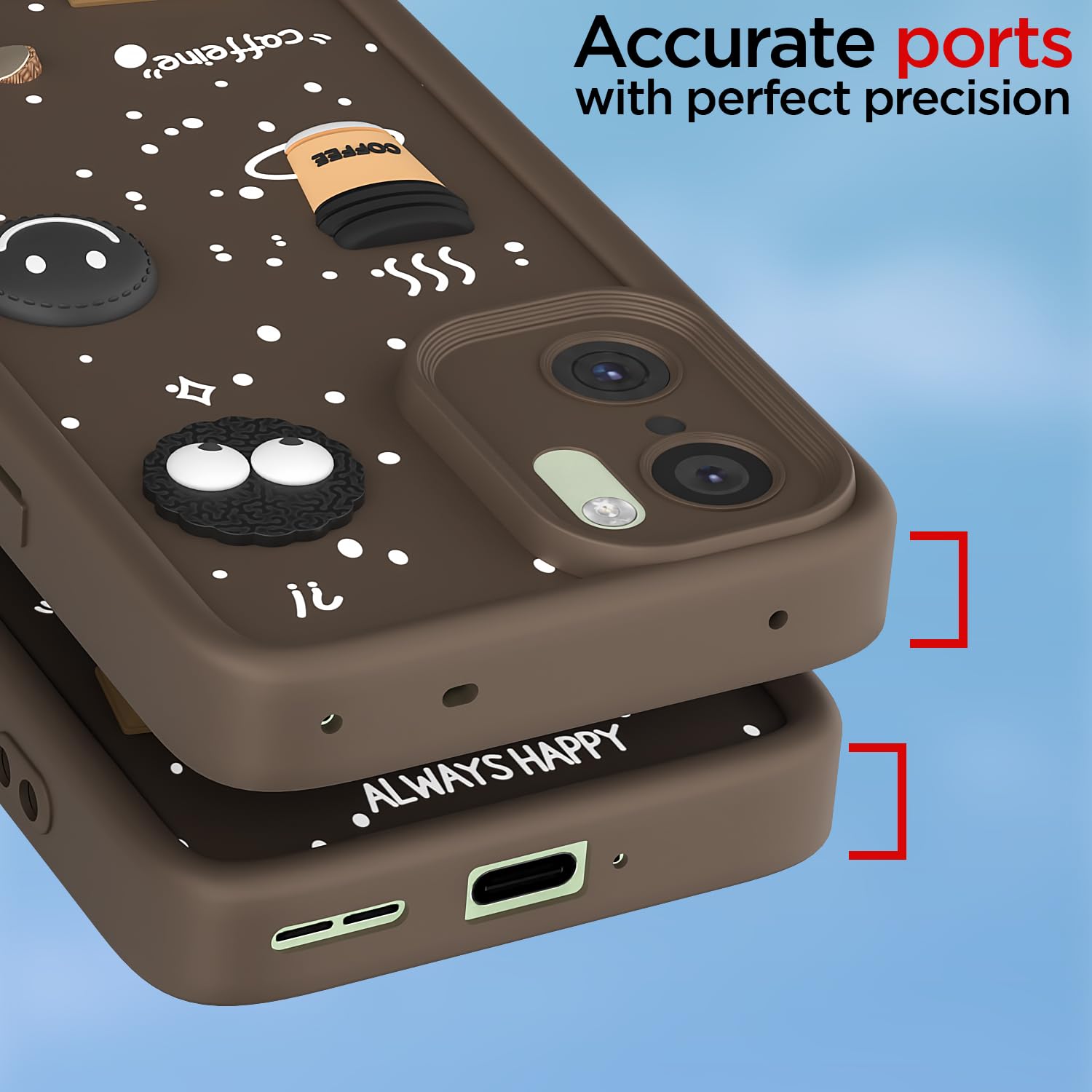 Pikkme OnePlus 15R 5G/3D brown phone cover – photo 4