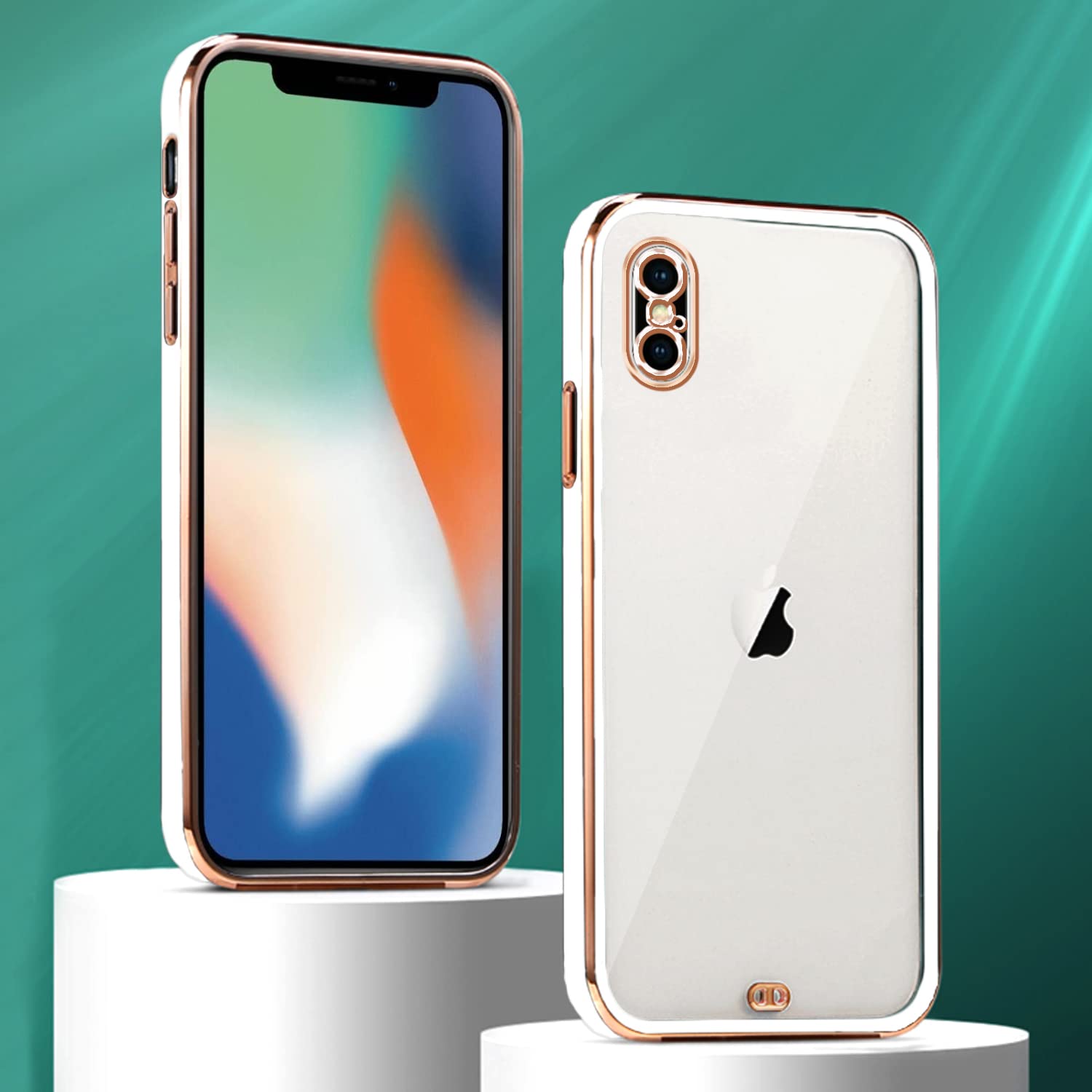 Pikkme white Chrome mobile cover for iPhone X/XS – photo 3