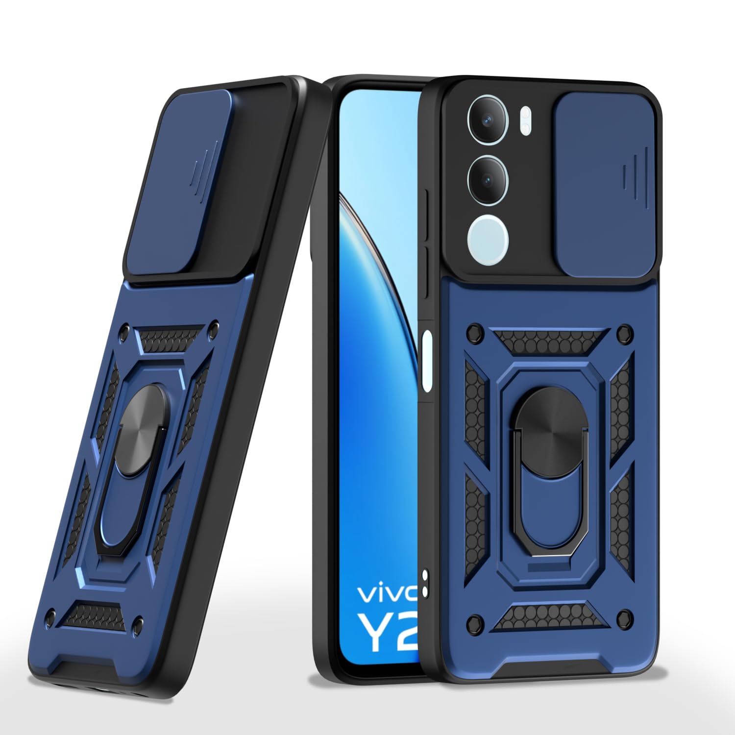 Vivo Y29 5G/Y19s 5G/360 D10 Camera Shield phone cover in blue by Pikkme