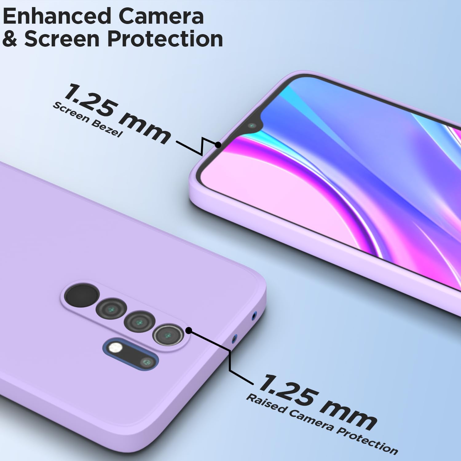 Redmi 9 Prime/Poco M2 mobile cover in purple by Pikkme – photo 2
