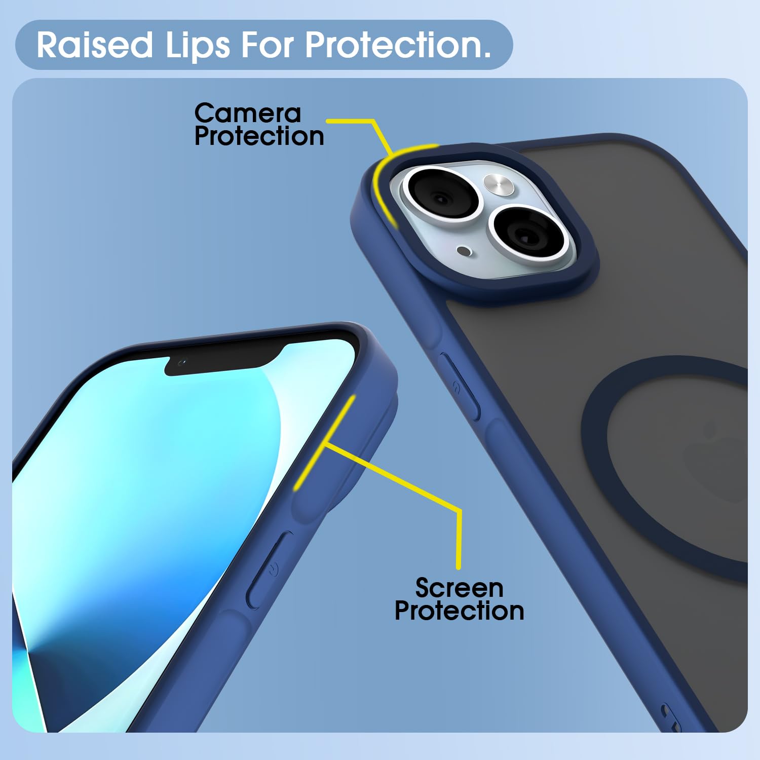 Pikkme blue mobile cover for iPhone 13 – photo 4