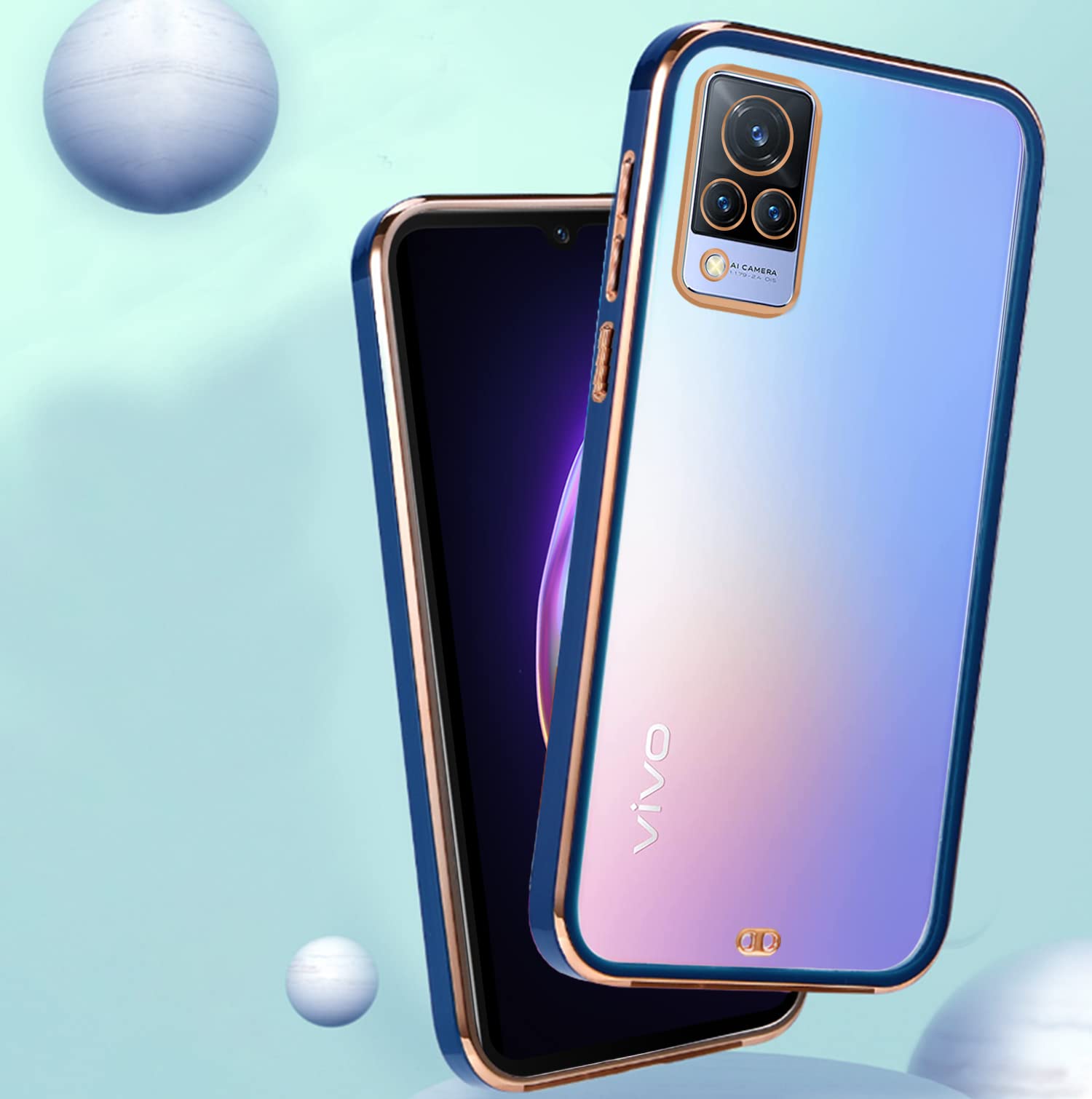 Blue back cover for Vivo V21 5G – Pikkme – photo 4