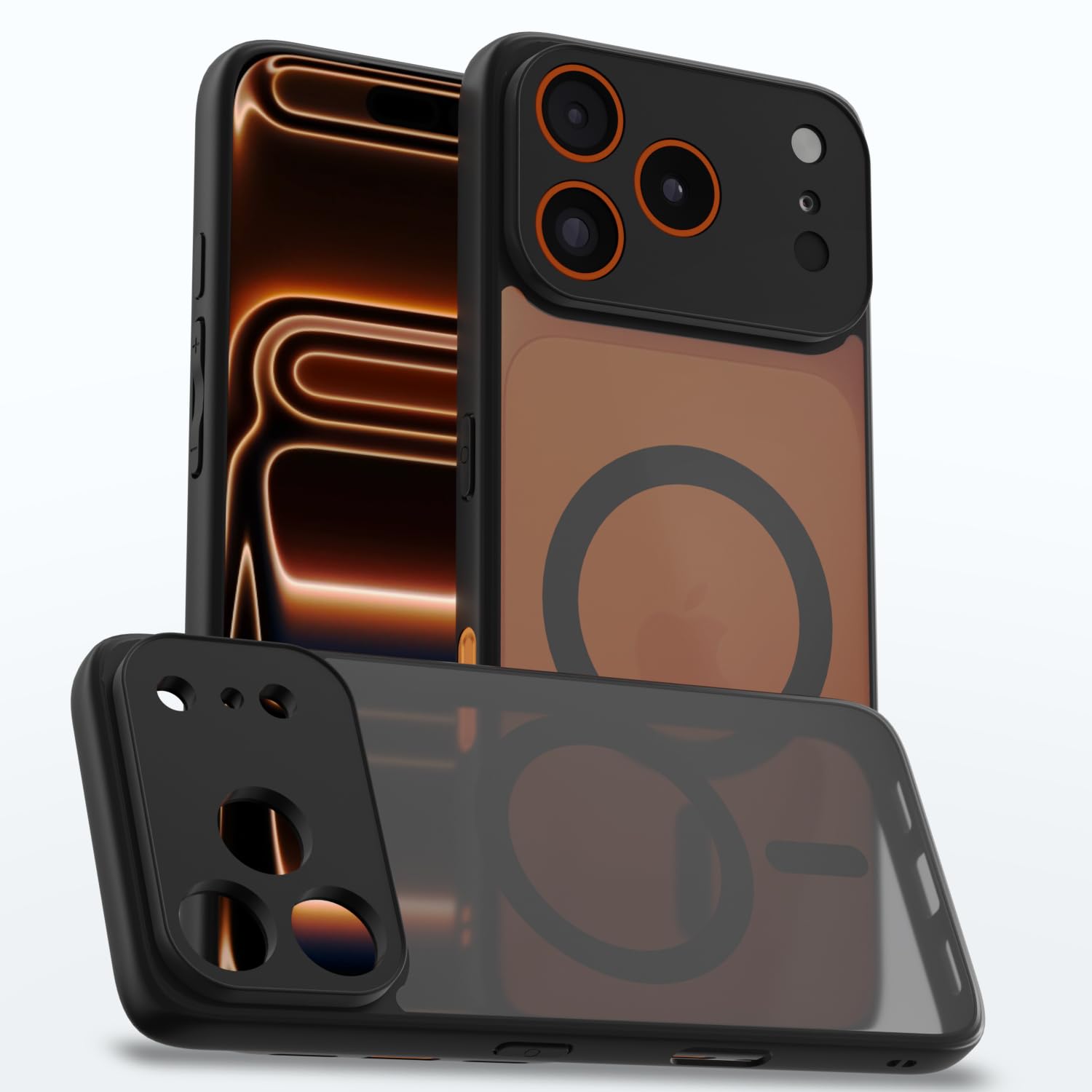 iPhone 17 Pro back cover in black smoke mag-safe by Pikkme